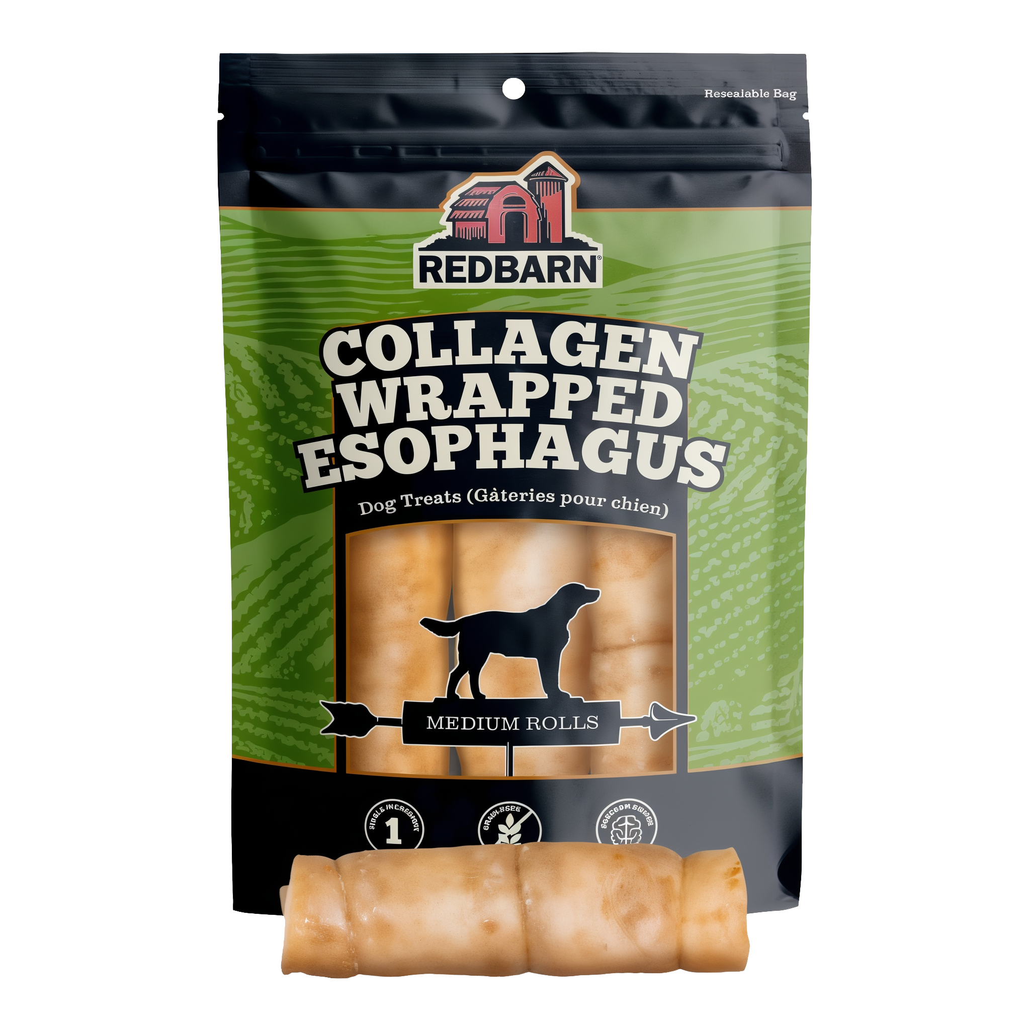 Redbarn Collagen Wrapped Esophagus Roll product view