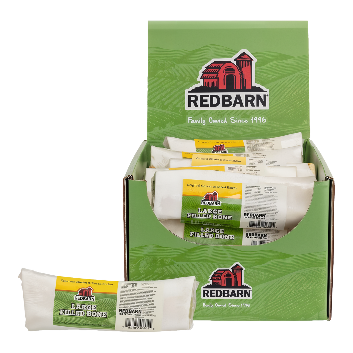 Redbarn Filled Bone Cheese & Bacon Flavor -- filled bone cheese & bacon flavor