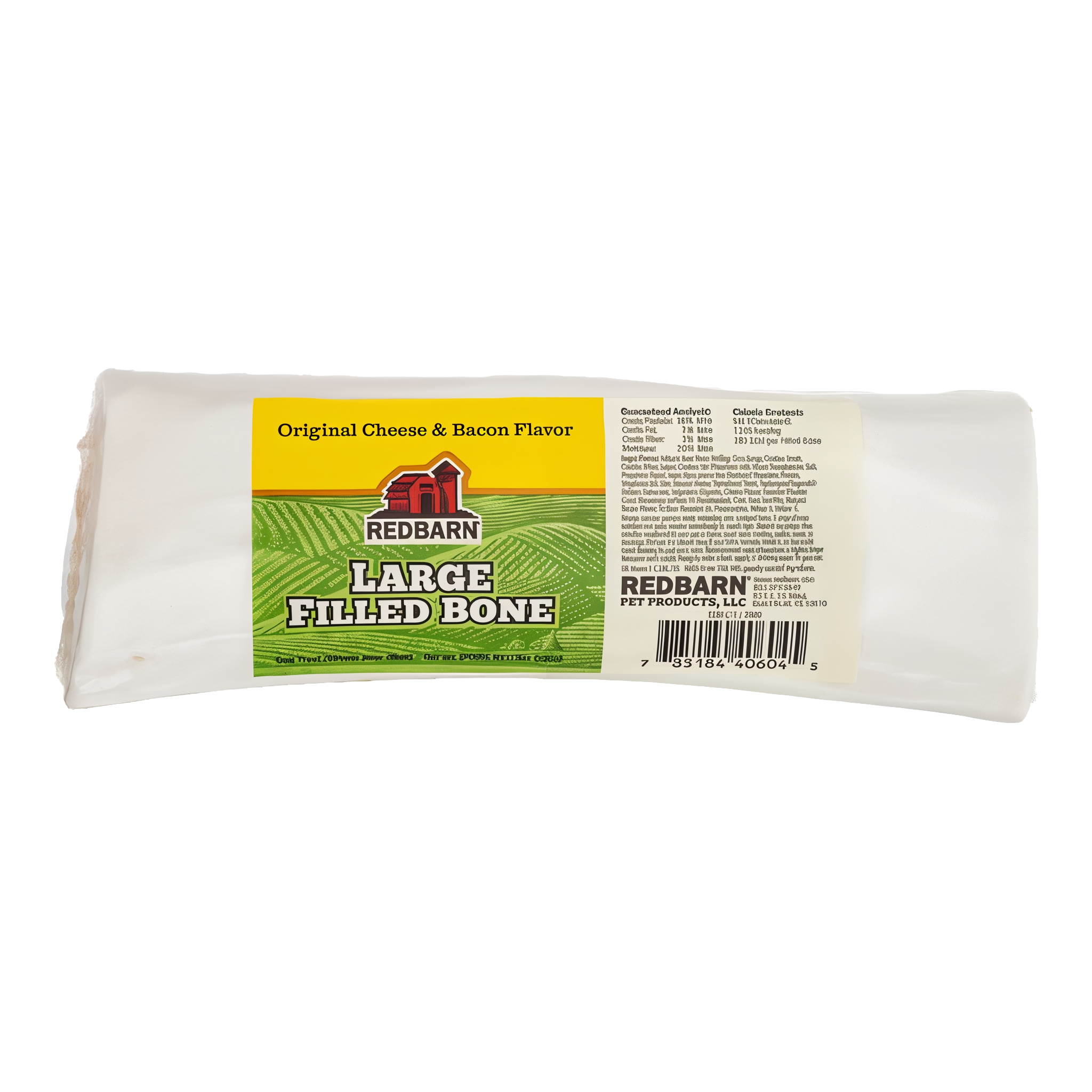 Redbarn Filled Bone Cheese and Bacon Flavor large package front