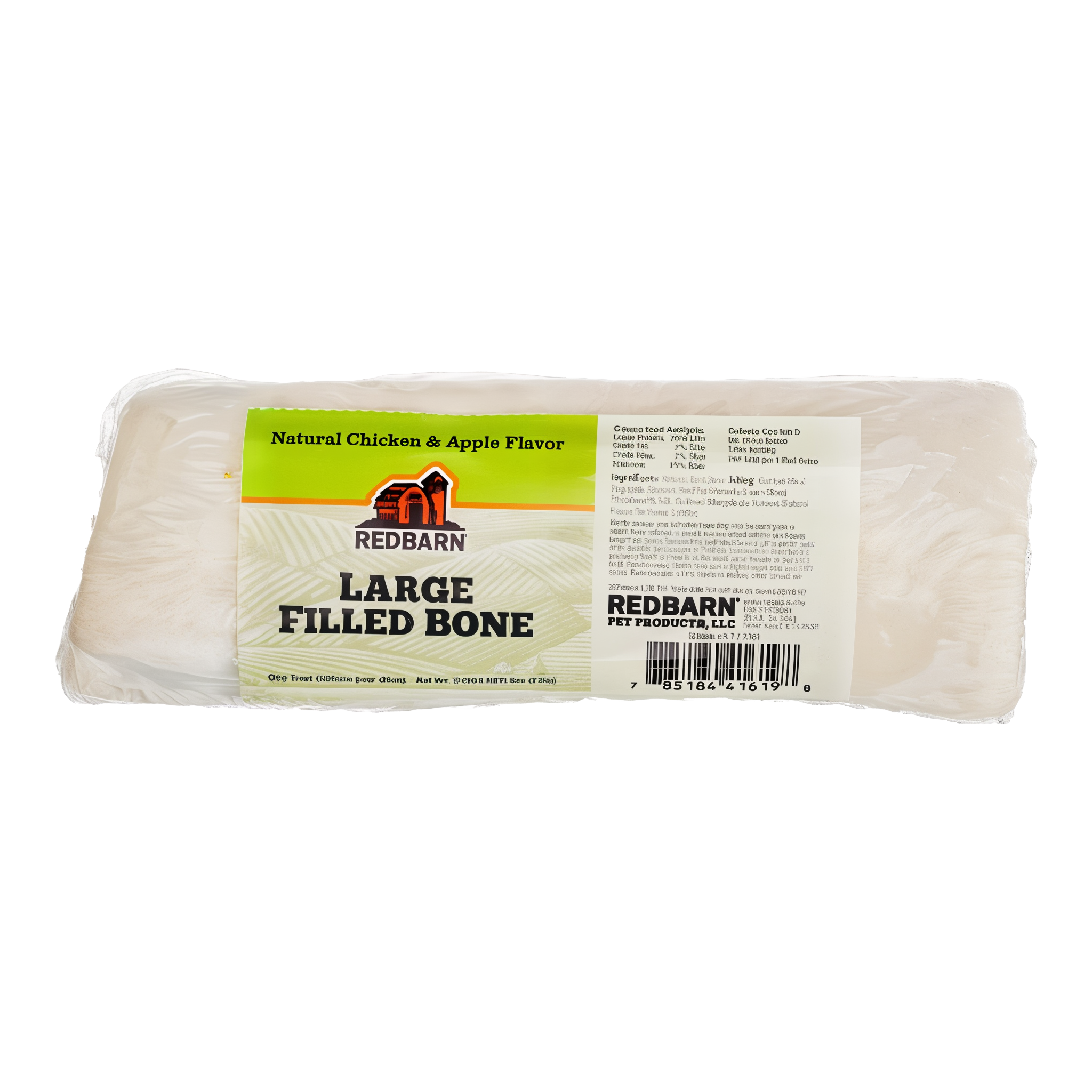 Redbarn Filled Bone Natural Chicken & Apple Flavor package front