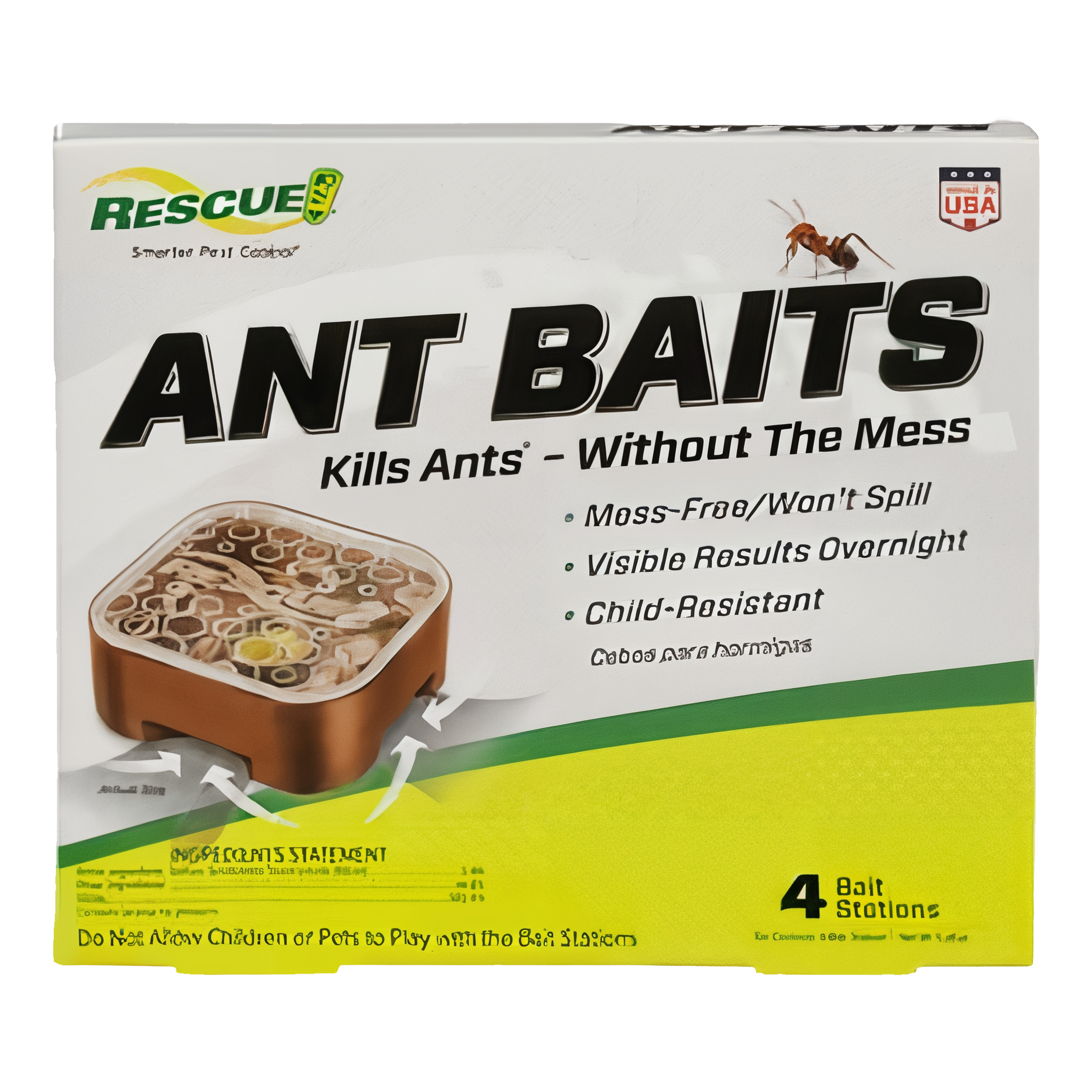 RESCUE! Indoor Ant Killer Child Resistant Bait Stations