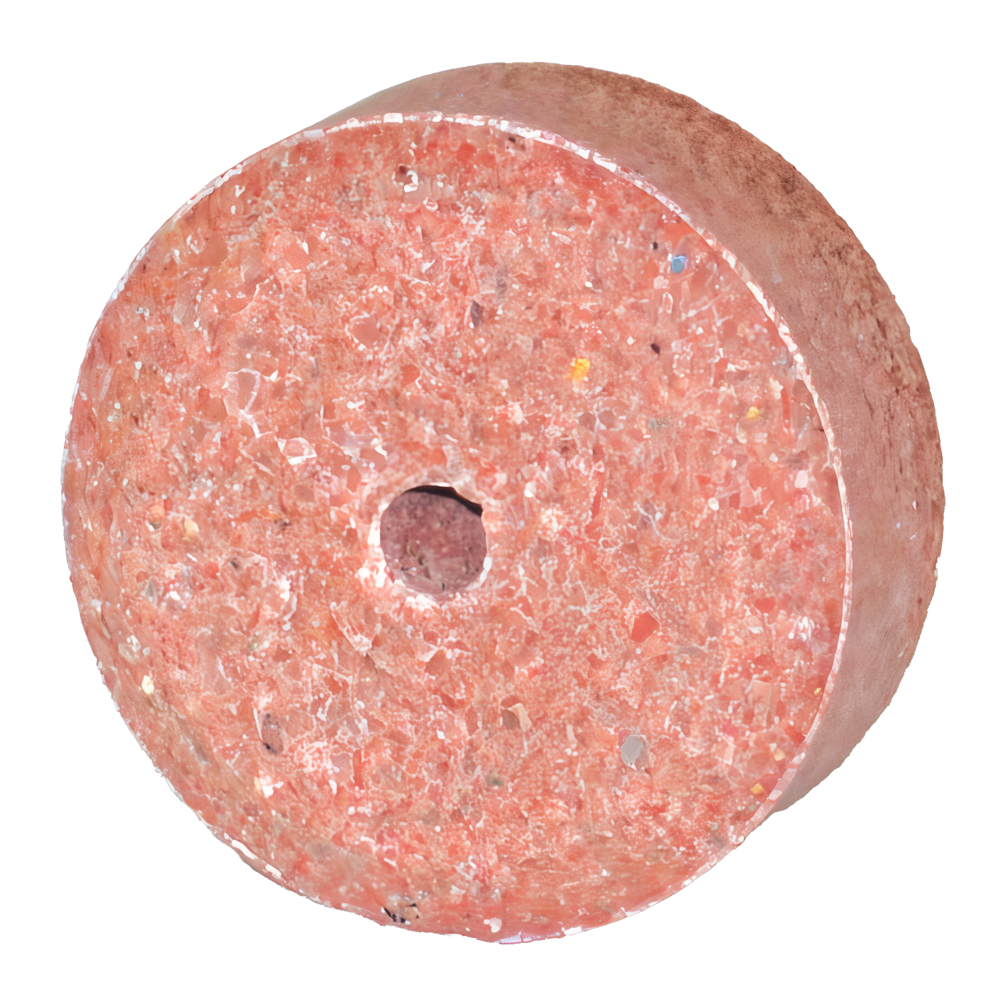 Roto Salt red trace mineral salt spool with center mounting hole