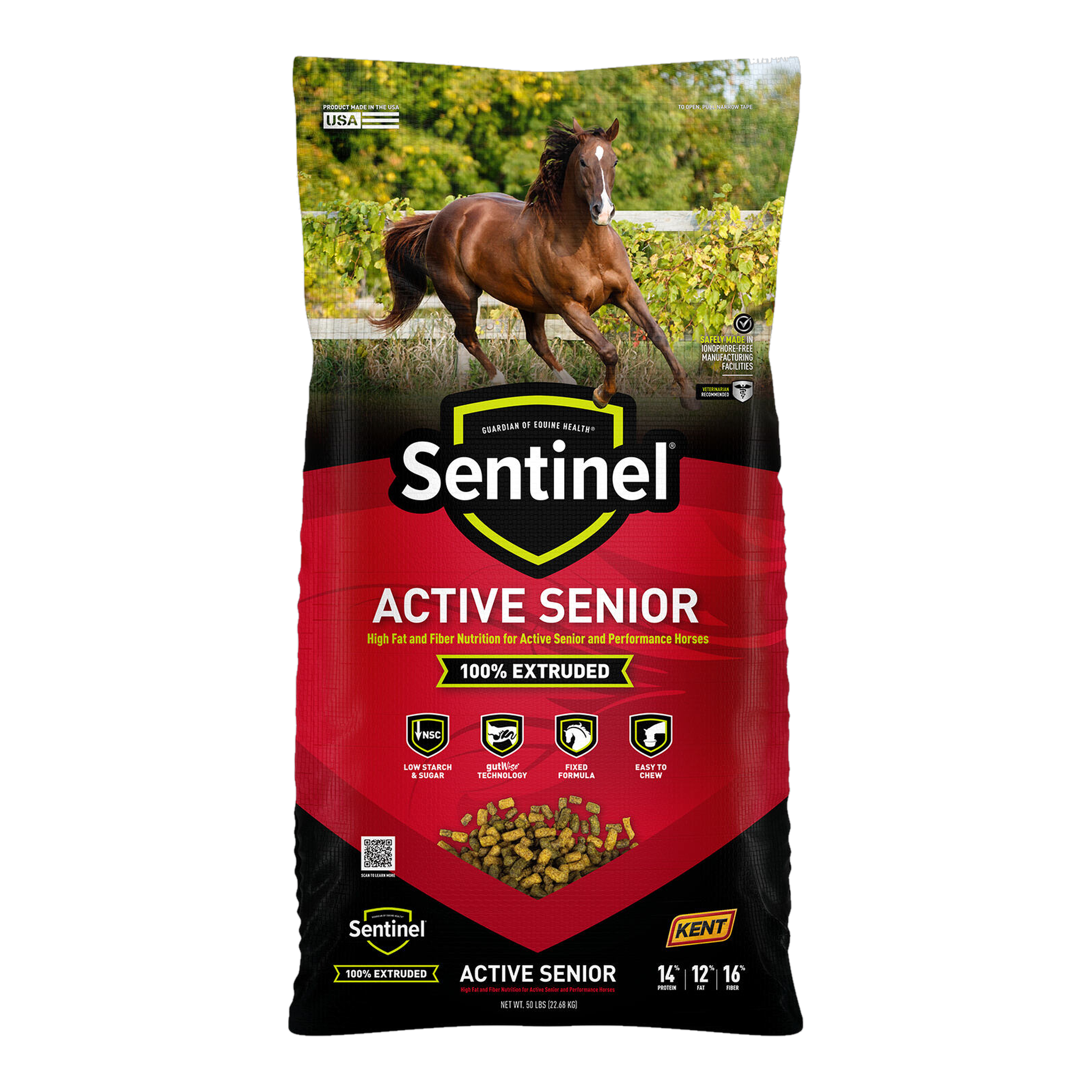 Sentinel Active Senior Horse Feed 50 LB #50 LB