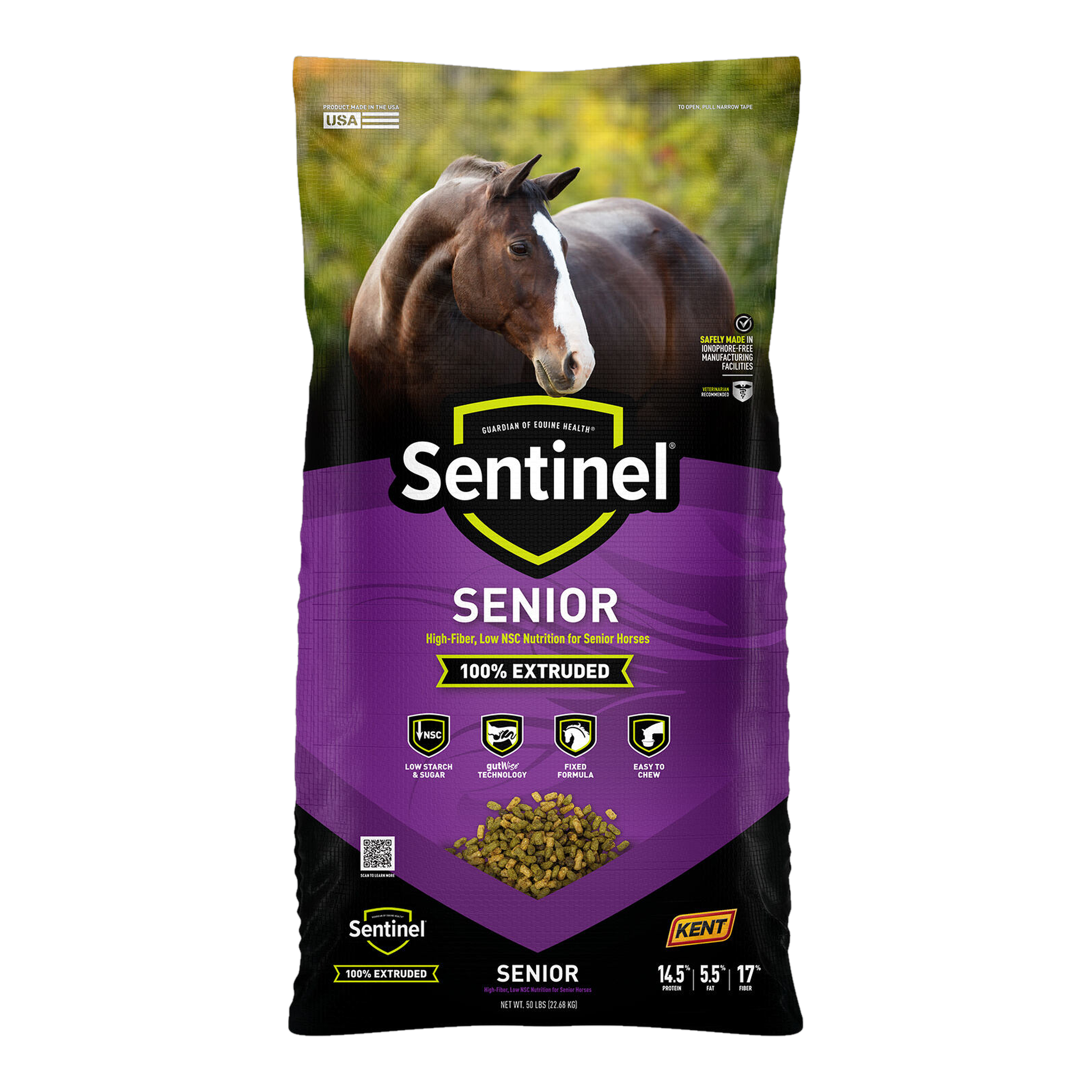 Sentinel Senior Horse Feed 50 LB #50 LB