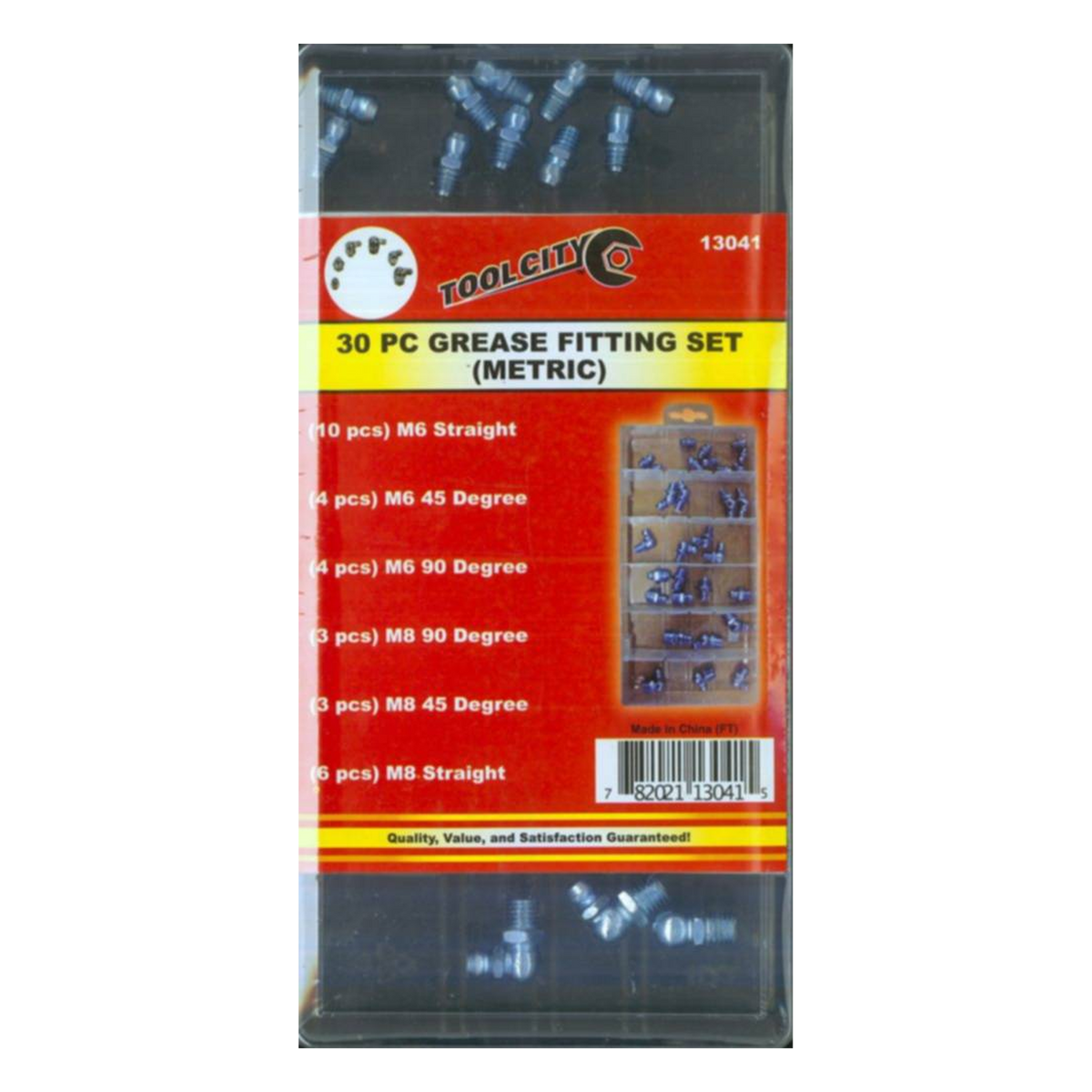 Service Tool 30 PC Grease Fitting Set (Metric) -- package front