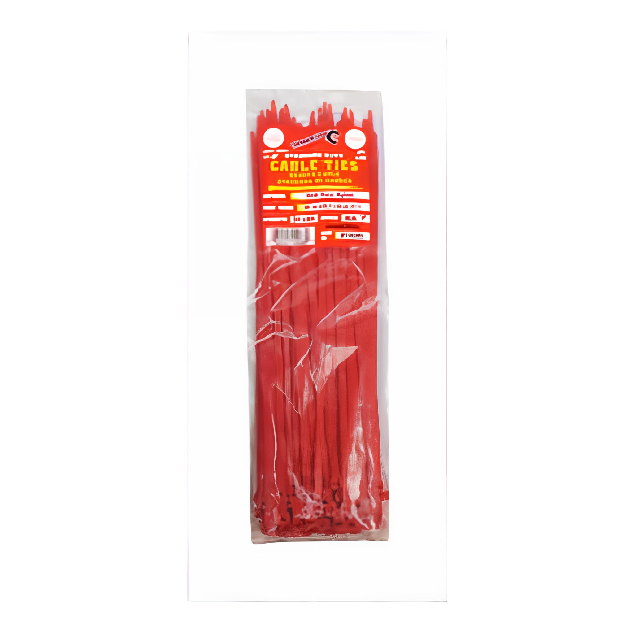 Tool City Red Cable Tie, 11.8 inch, standard duty.