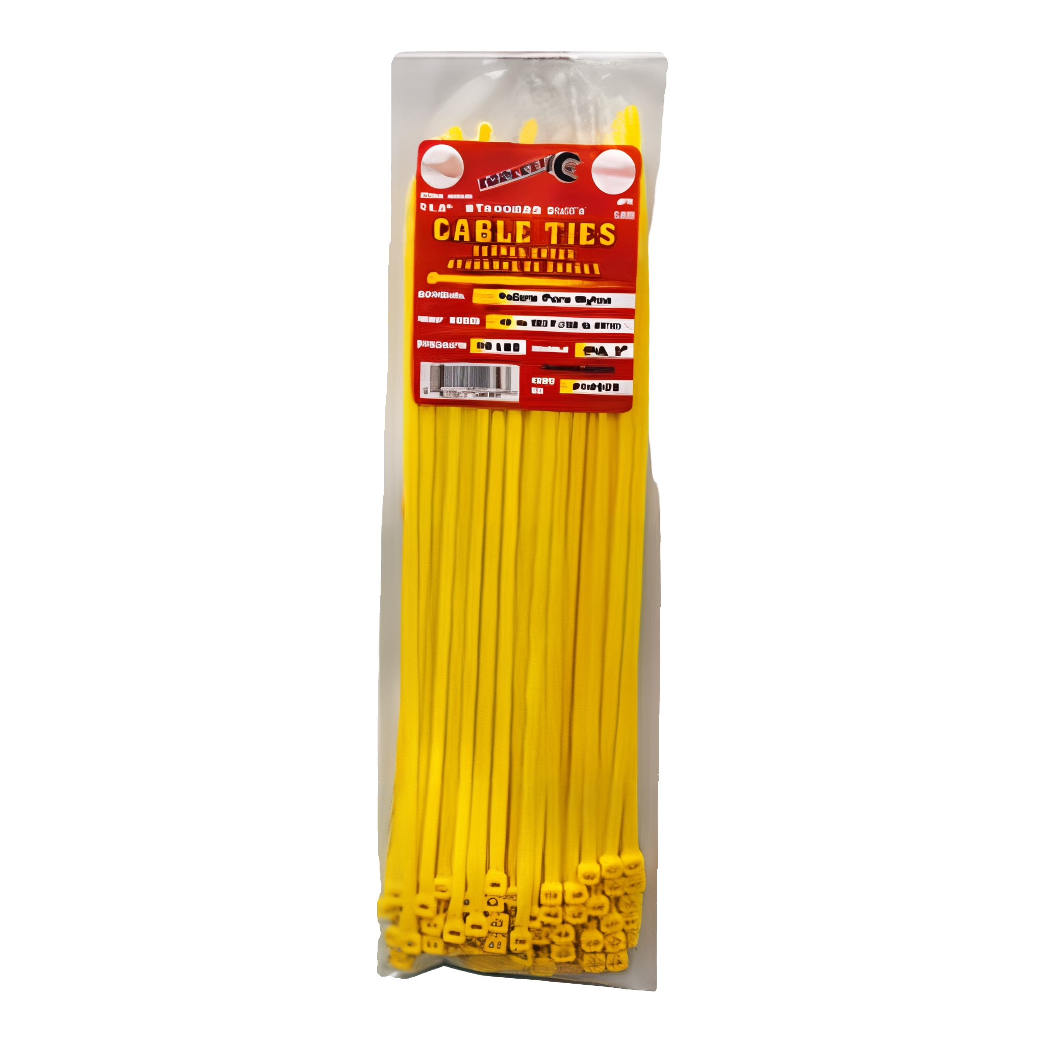 Tool City Yellow Cable Tie, 11.8 inch, standard duty, yellow.