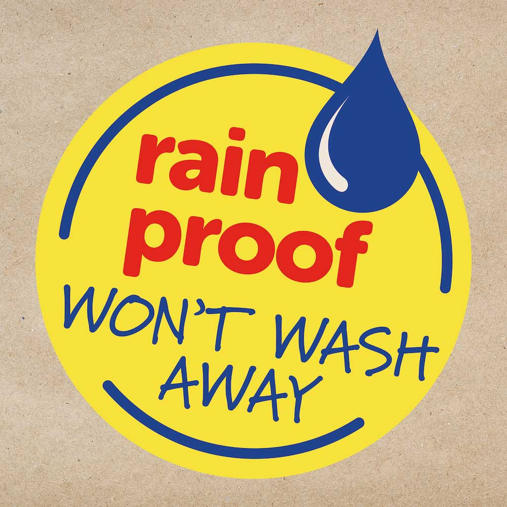 Rain proof formula that will not wash away