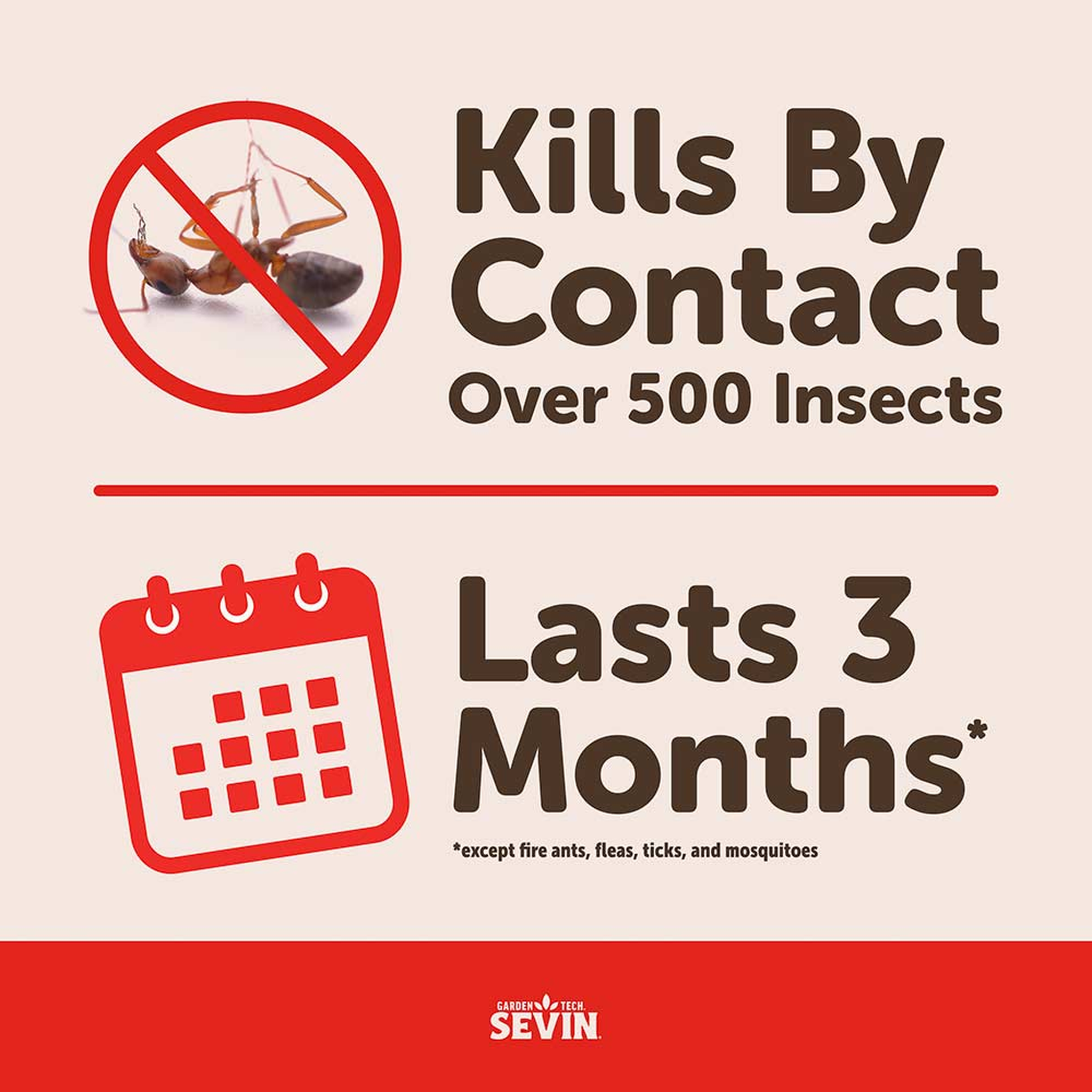 Kills by contact over 500 insects and lasts 3 months