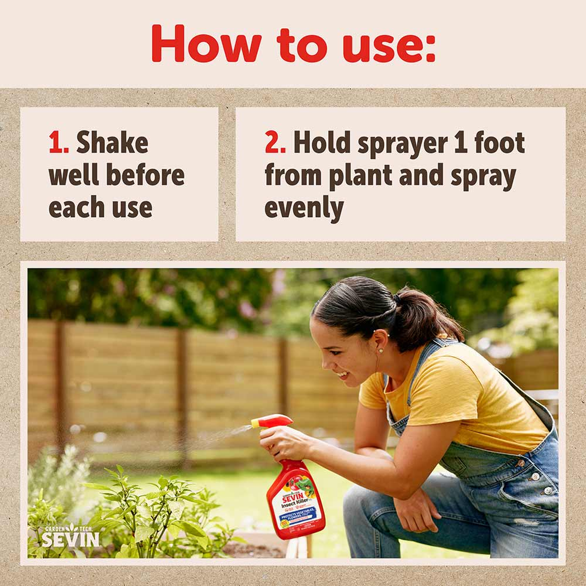 How to use: shake well before each use and hold the sprayer one foot from the plant