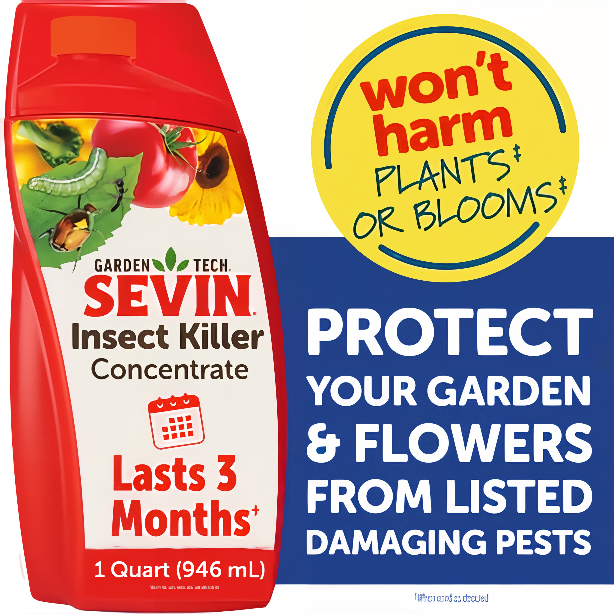 Sevin Insect Killer Concentrate for Gardens and Flowers