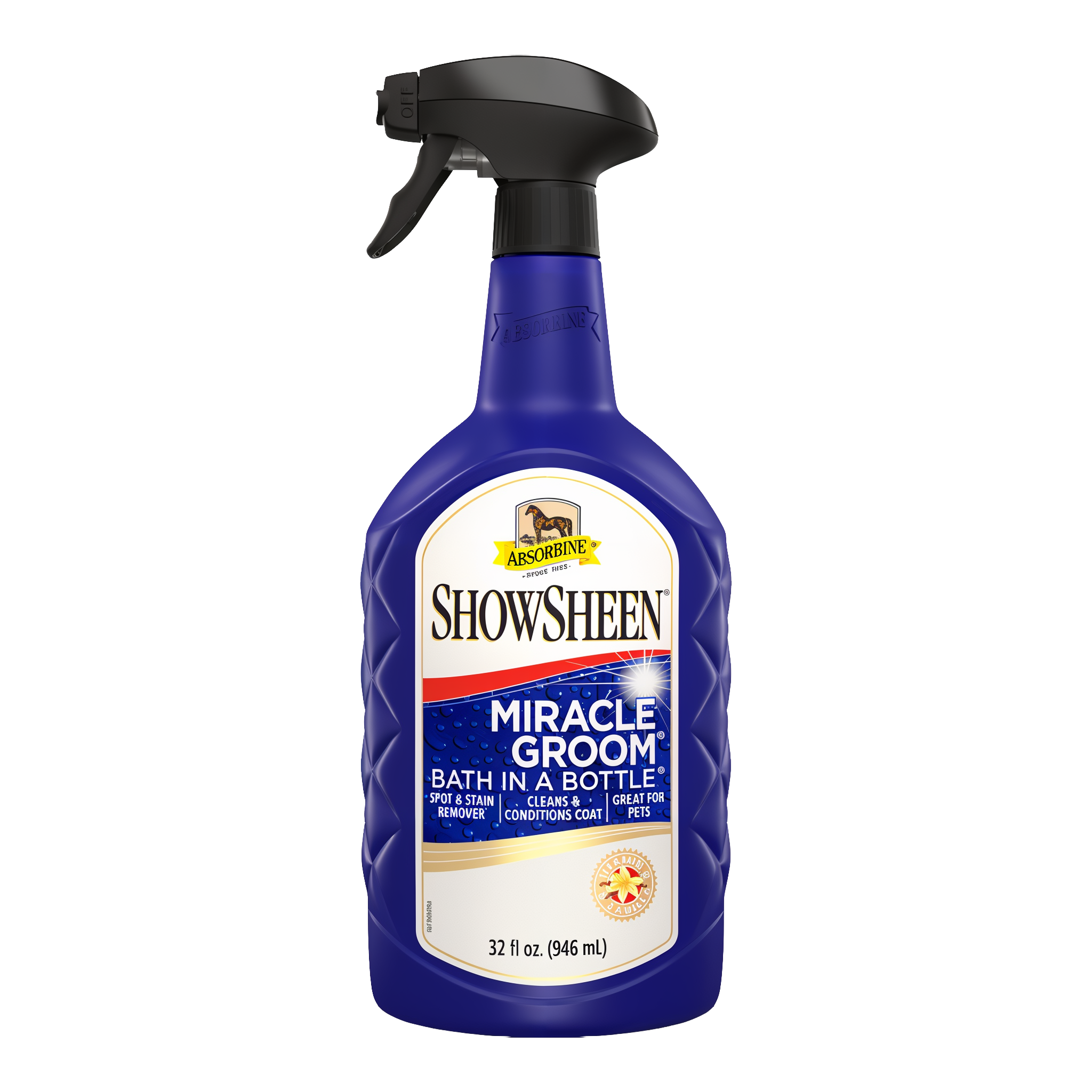ShowSheen Miracle Groom bath in a bottle, 32 oz bottle front
