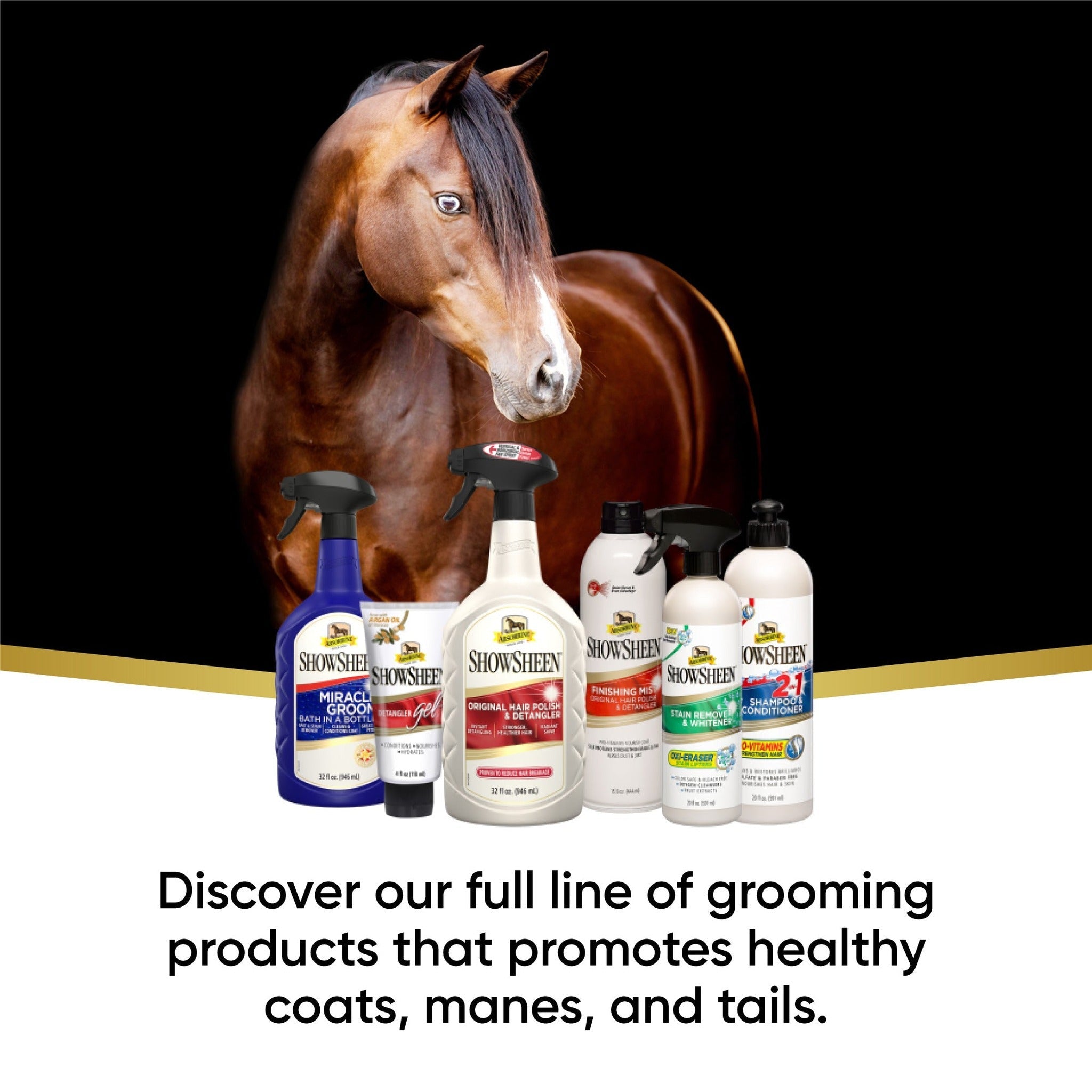 ShowSheen Miracle Groom bath in a bottle, ShowSheen grooming product range