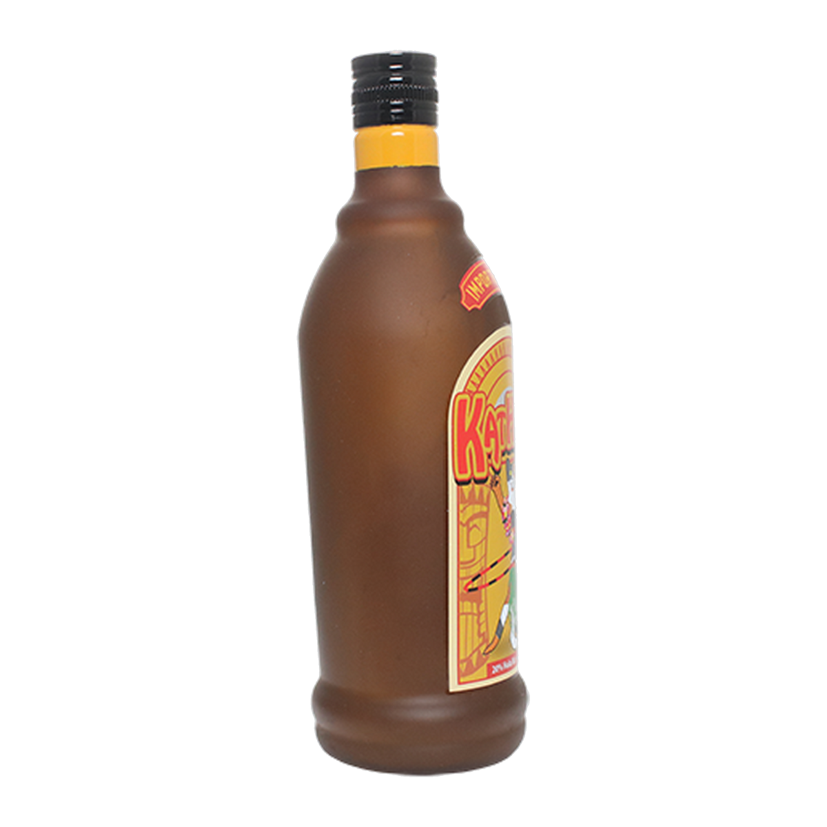 Silly Squeaker Liquor Bottle KatHula Dog Toy three-quarter view