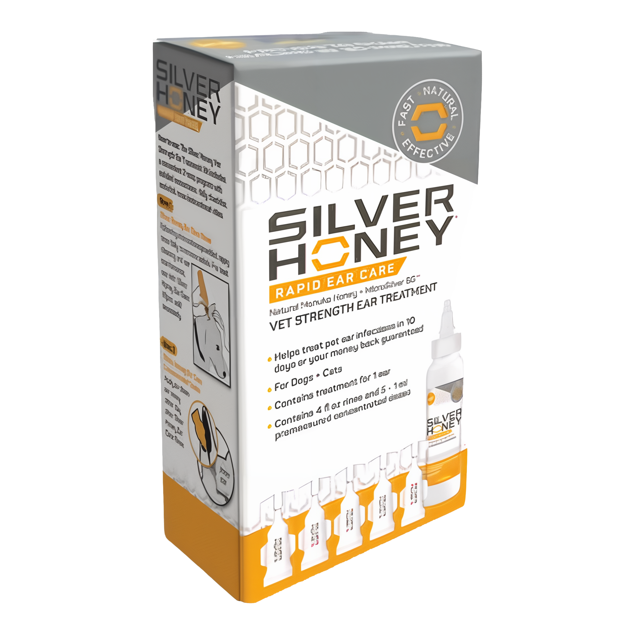 Silver Honey Rapid Ear Care Vet Strength Ear Treatment Rinse