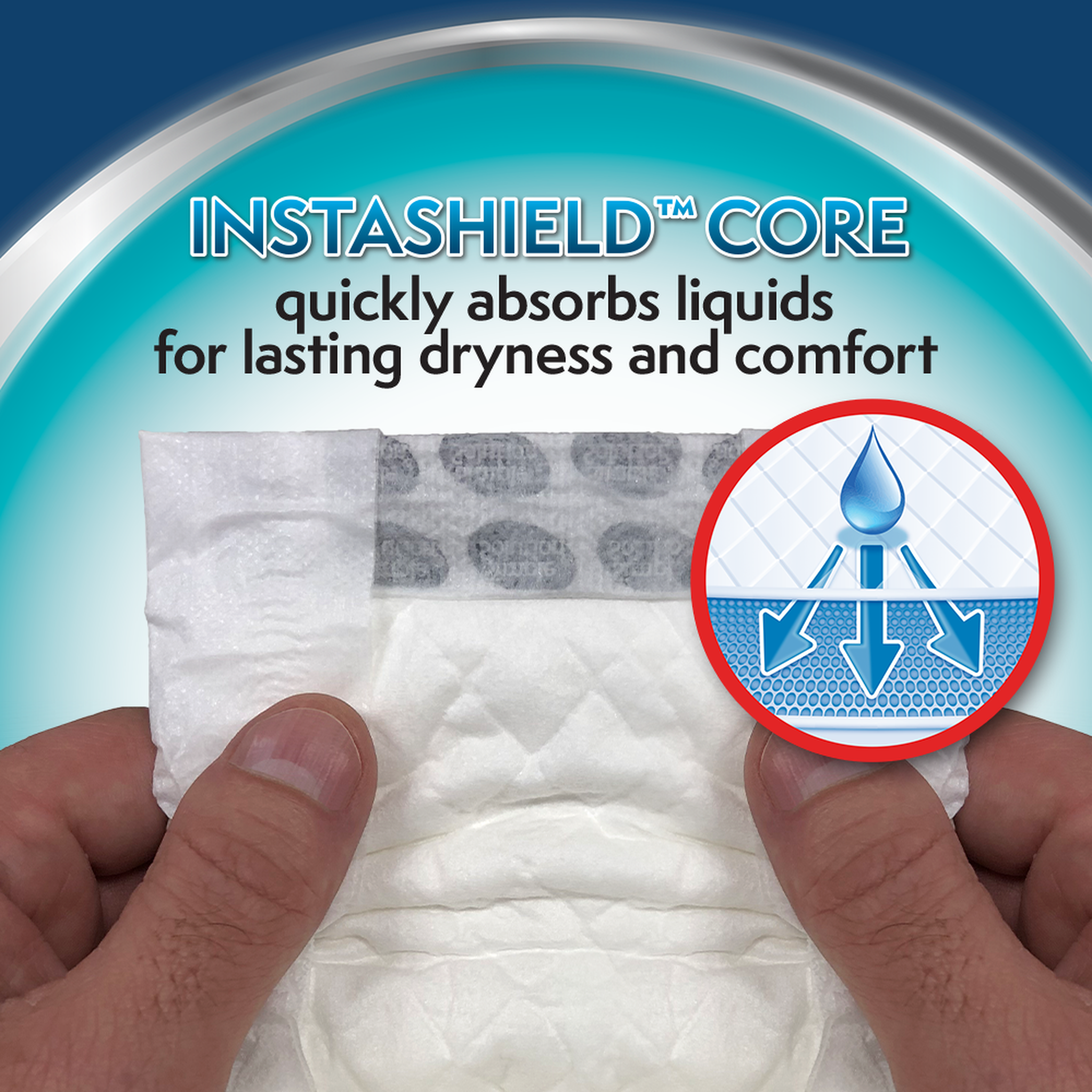 Simple Solution Disposable Male Dog Wraps InstaShield core quickly absorbs liquids for lasting dryness
