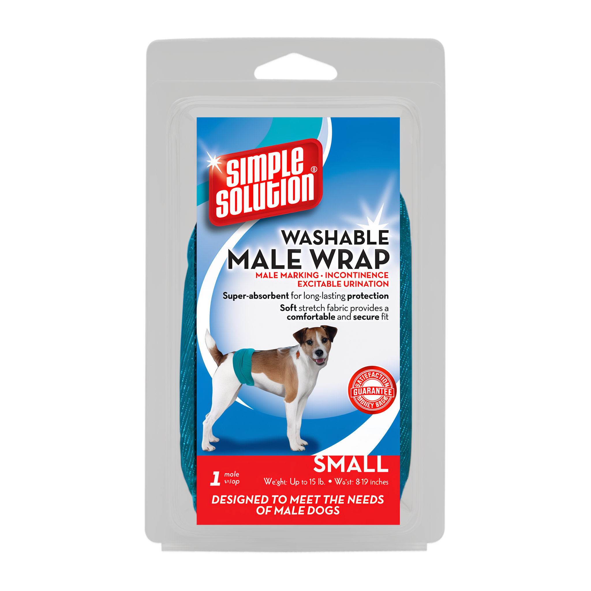 Simple Solution Washable Male Wrap Small in retail package, front