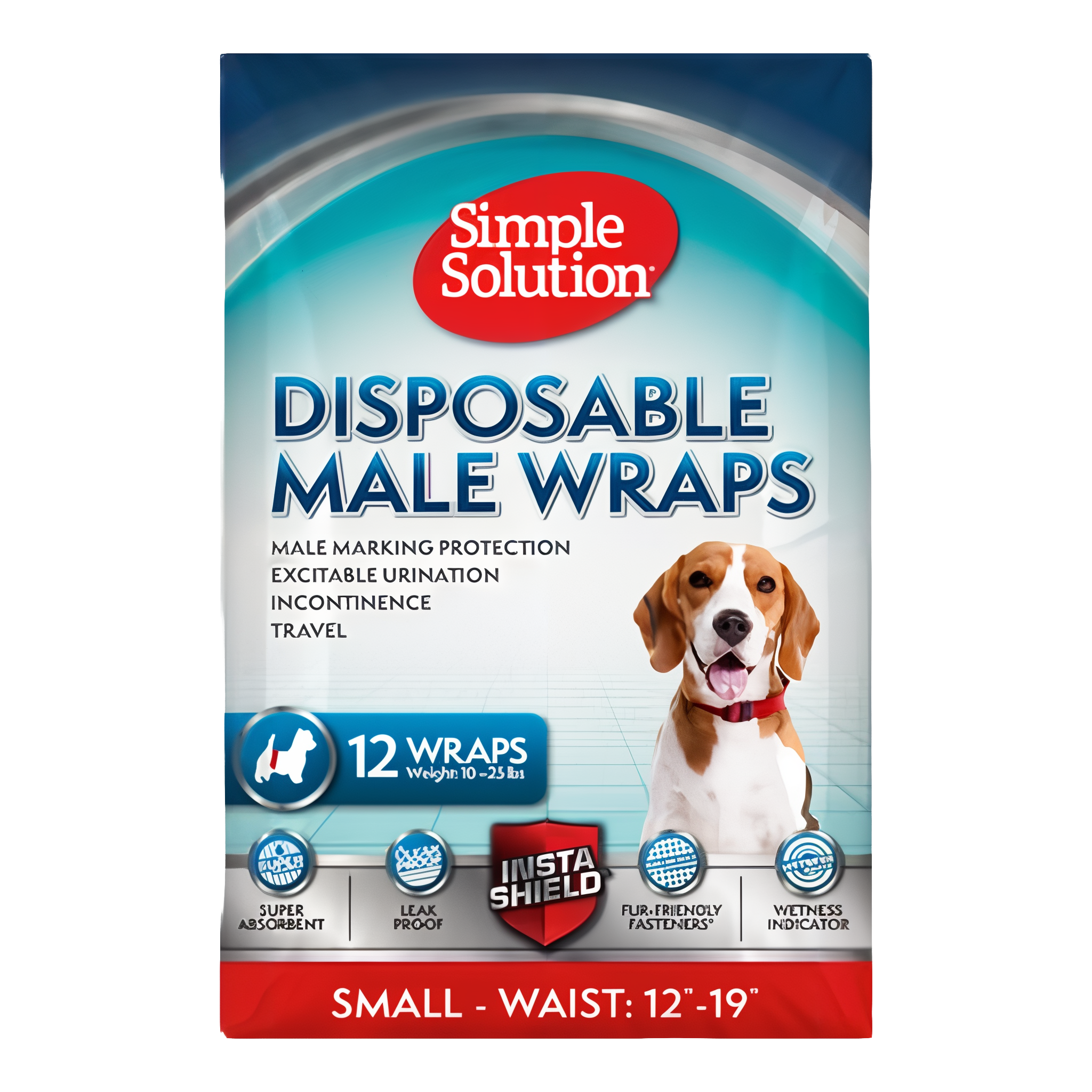 Simple Solution Disposable Dog Diapers for Male Dogs
