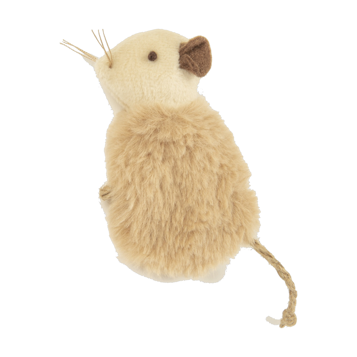 SmartyKat Madcap Mania refillable plush catnip mouse cat toy with string tail