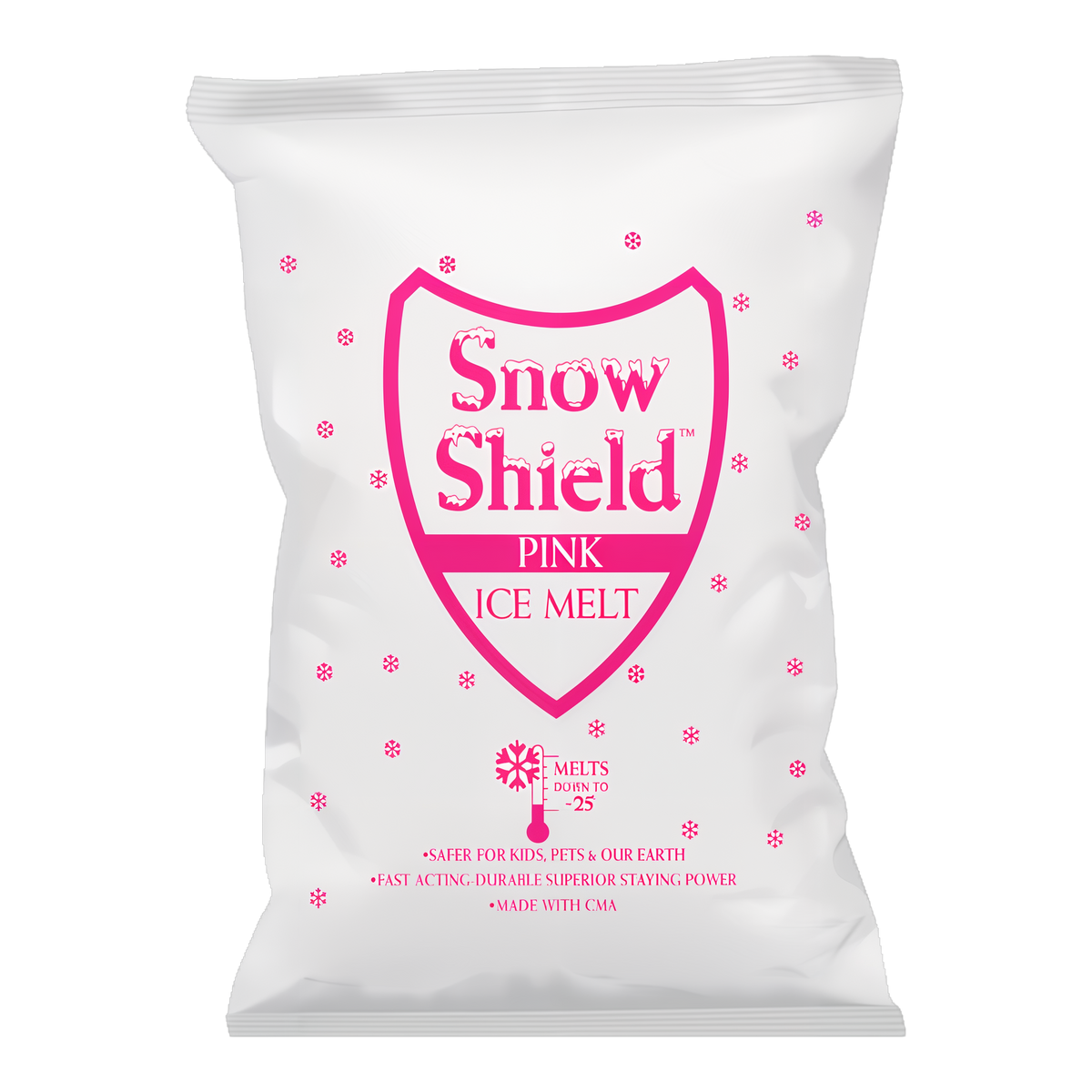 Snow Shield Pink Ice Melt 50 lb bag pet safe de-icer