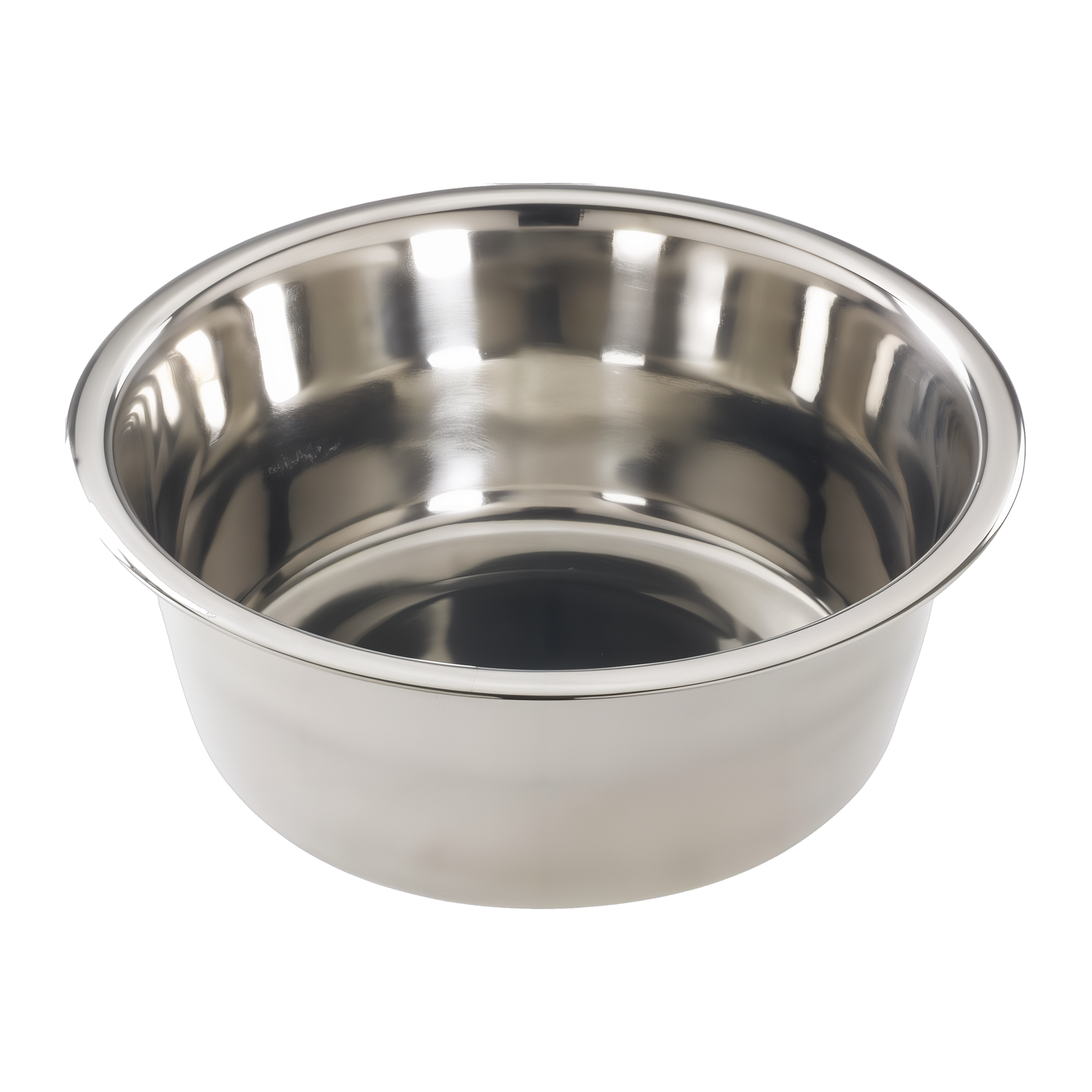 Spot Diner Time Stainless Steel Pet Dish 3 Quart, mirror-finish stainless bowl