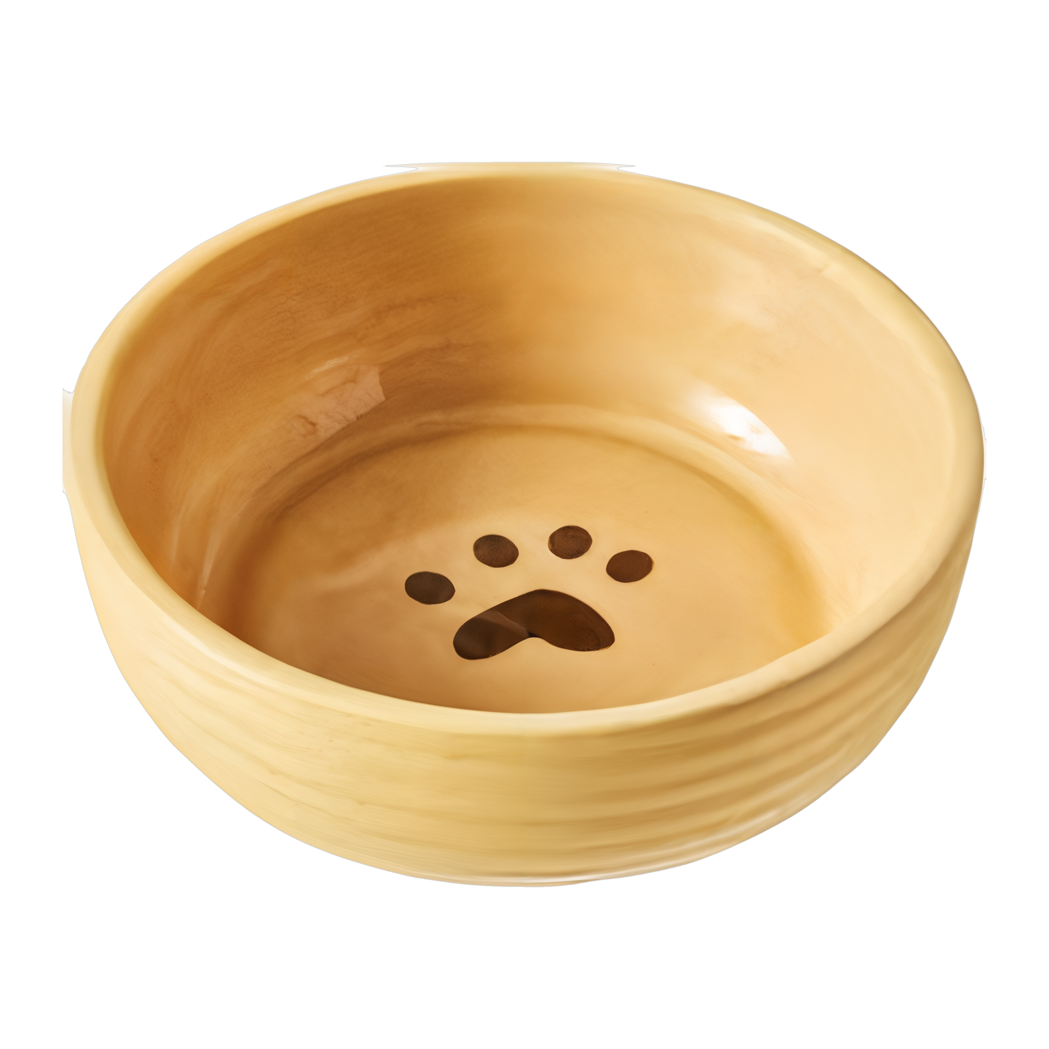 Spot Elegance Dog Dish 7 in Yellow