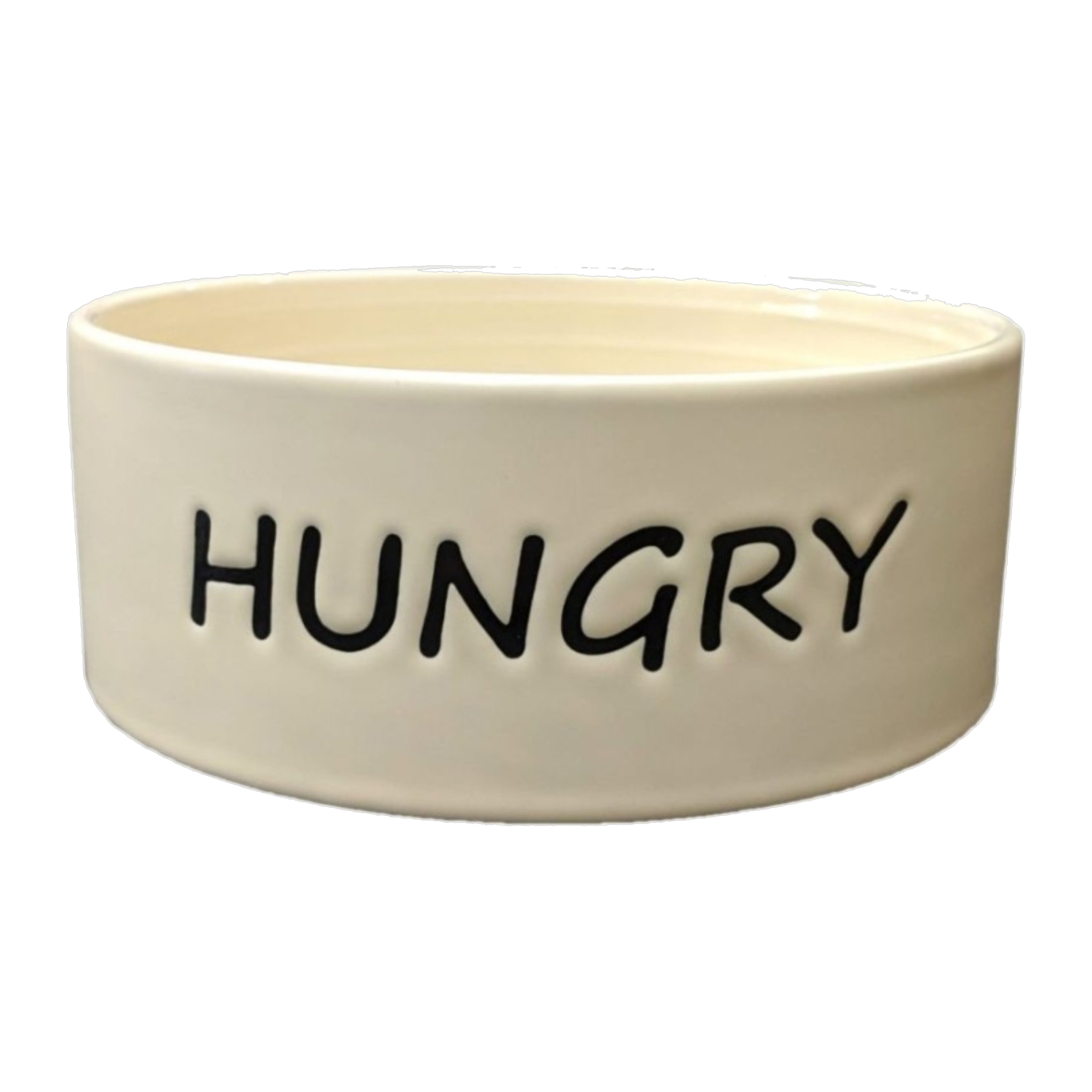 Spot Hungry dog dish cream stoneware bowl