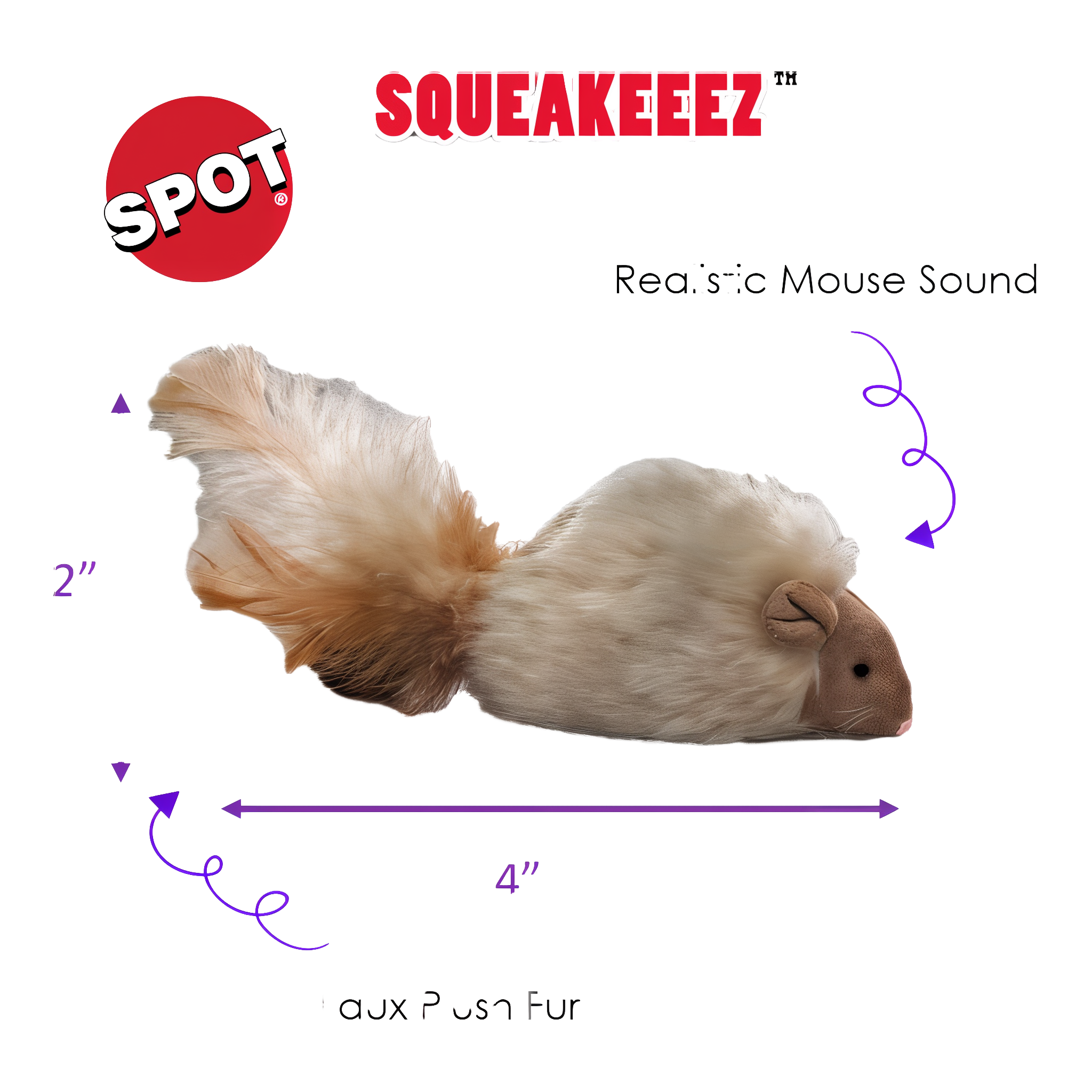 SQUEAKEEEZ MOUSE ASTD product image 1