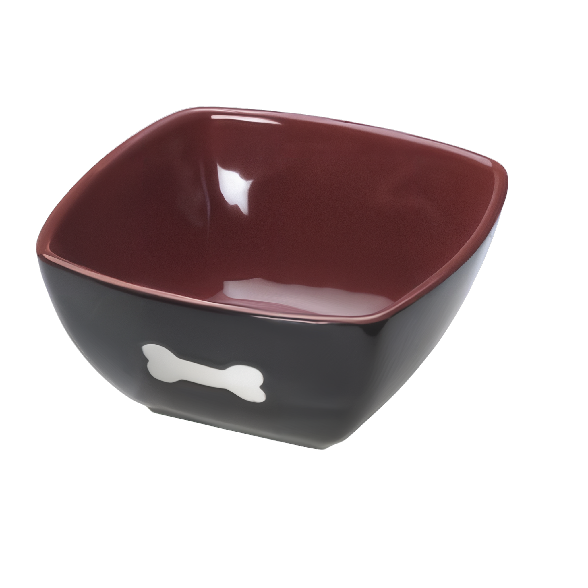 Spot Vista Dog Dish 5 in Red/Black