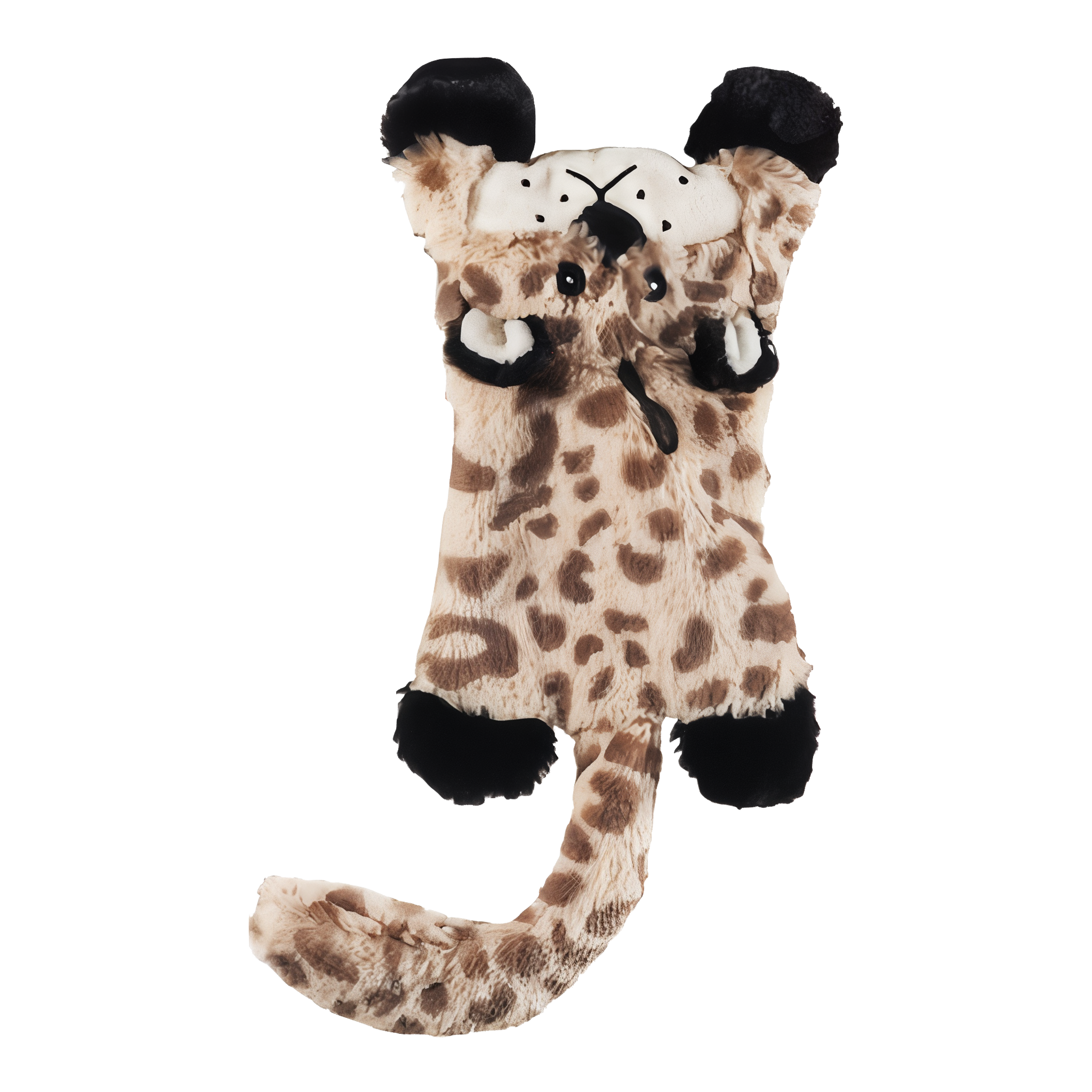SPOT Plush Skinneeez Flat Cats Jungle Cats Dog Toy