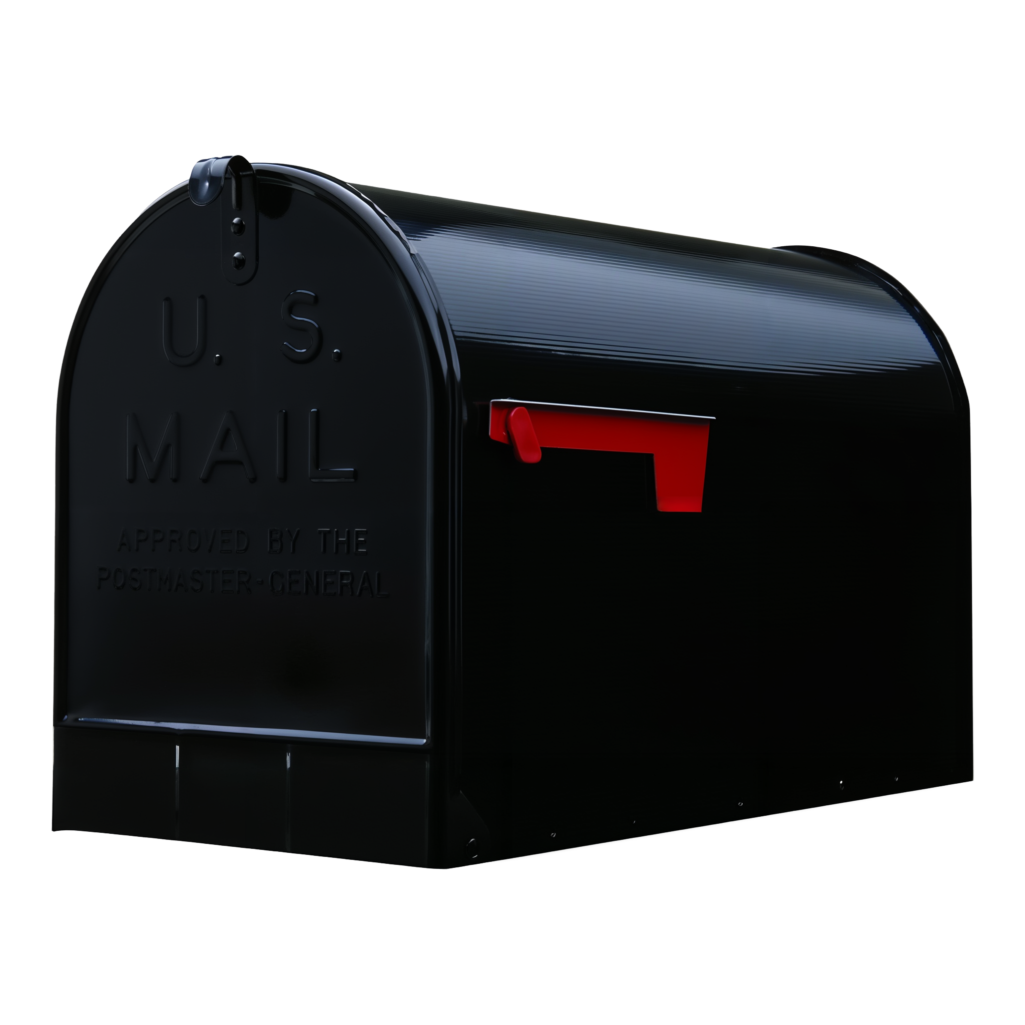 Stanley Post Mount Mailbox, black.