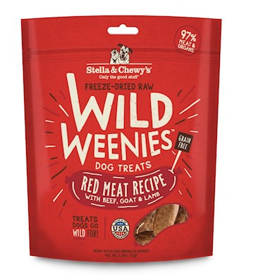 Stella & Chewy's Red Meat Wild Weenies Freeze-Dried Raw Dog Treats