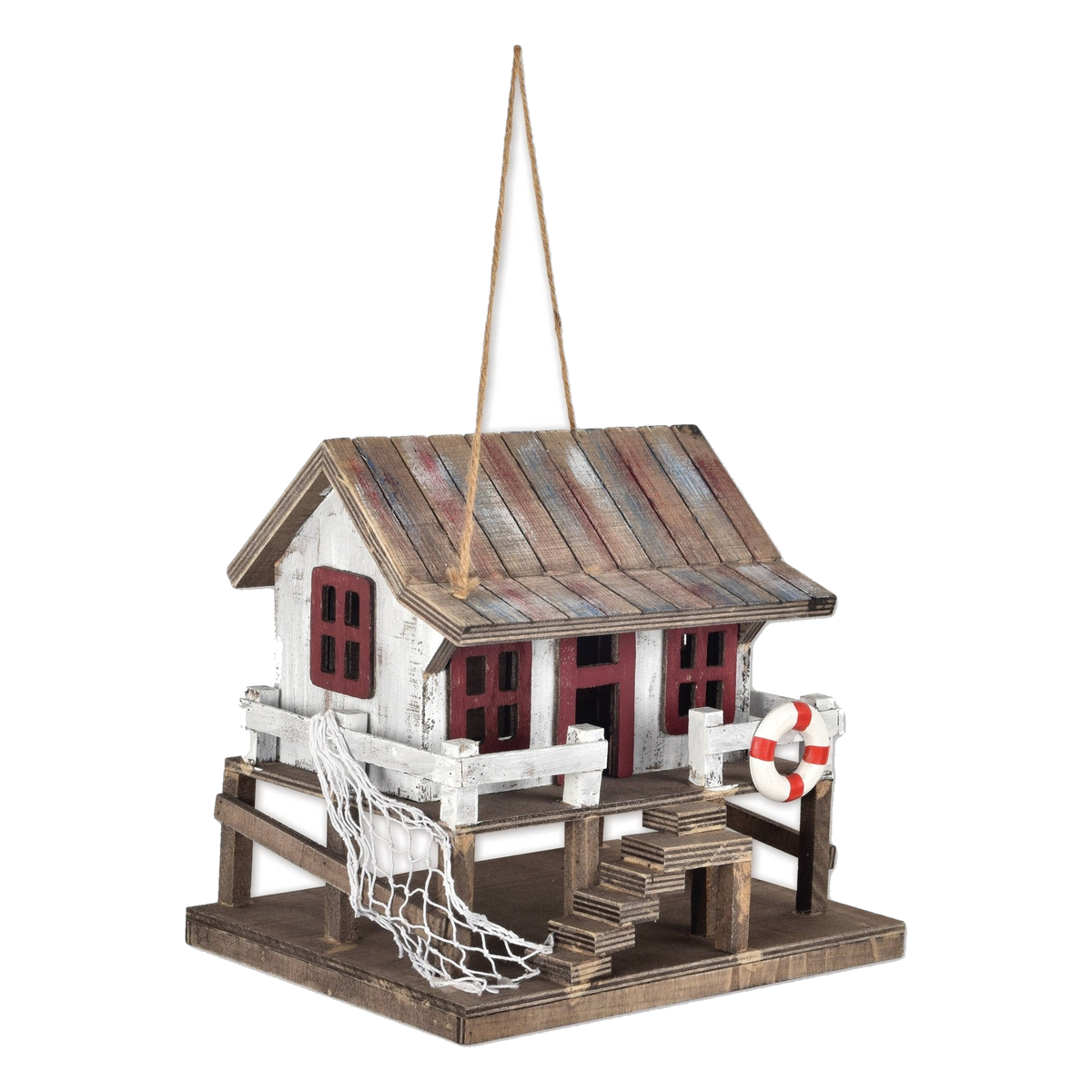 Sunset Vista Designs Beach Home Birdhouse -- packshot on white