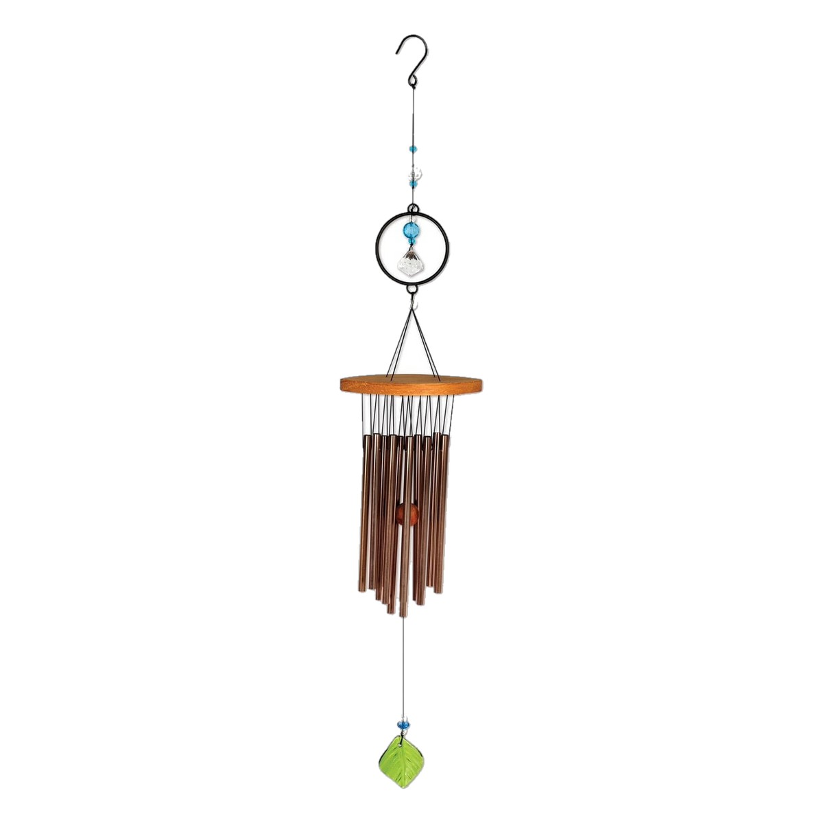 Sunset Vista Designs Boltonia Wind Chime -- 33" chime on white
