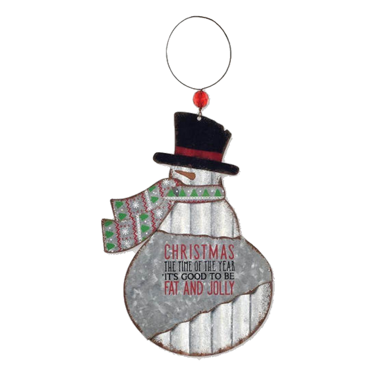 Sunset Vista Designs Farm Fresh Snowman Christmas Ornament -- packshot on white