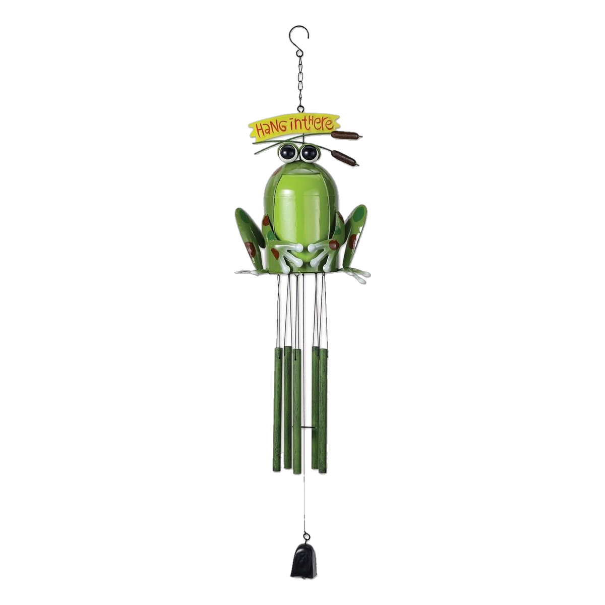 Sunset Vista Designs Happy Frog Wind Chime -- packshot on white