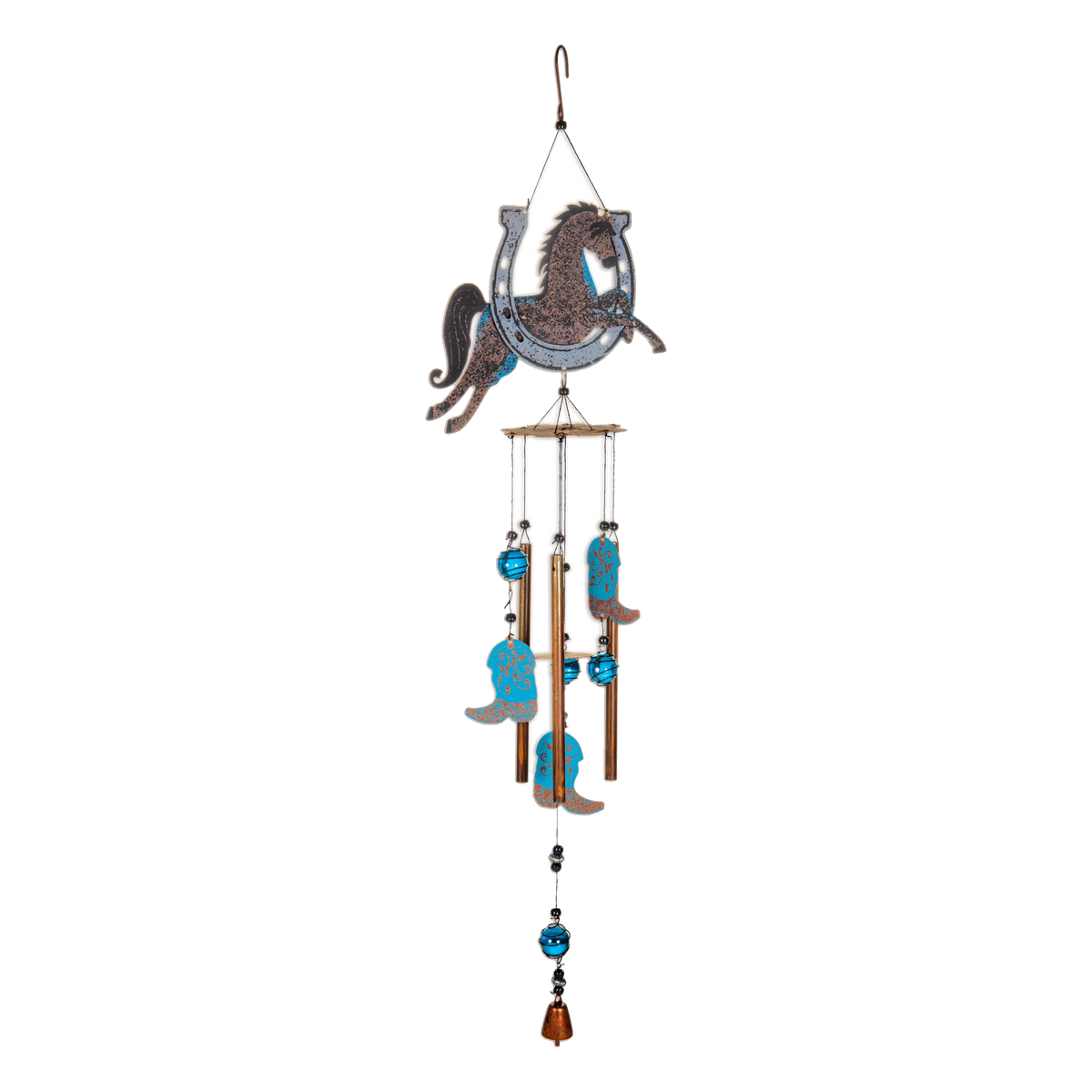 Sunset Vista Designs Lucky the Stallion Wind Chime -- 32.5" chime on white