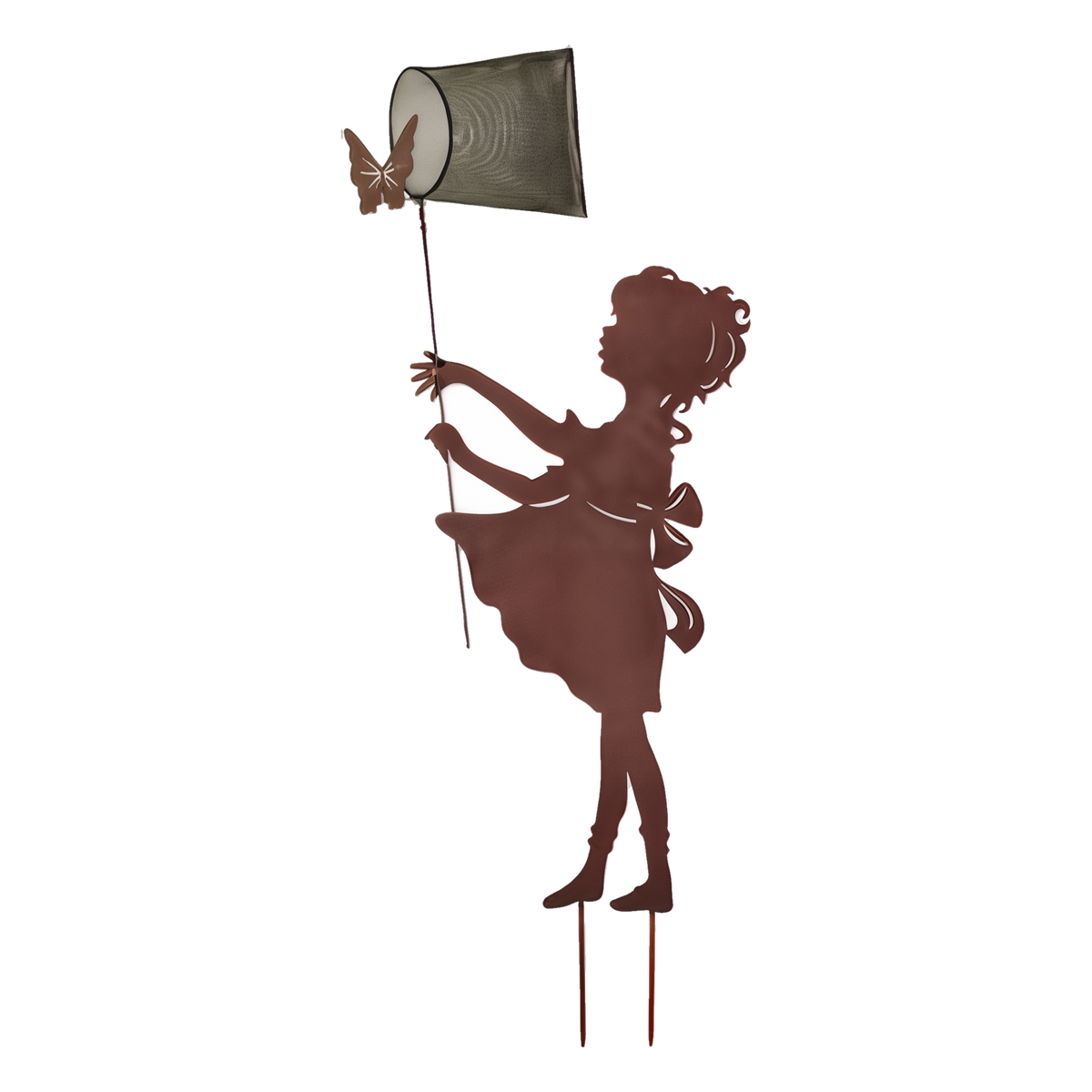 Sunset Vista Designs Silhouette Girl Garden Stake -- packshot on white