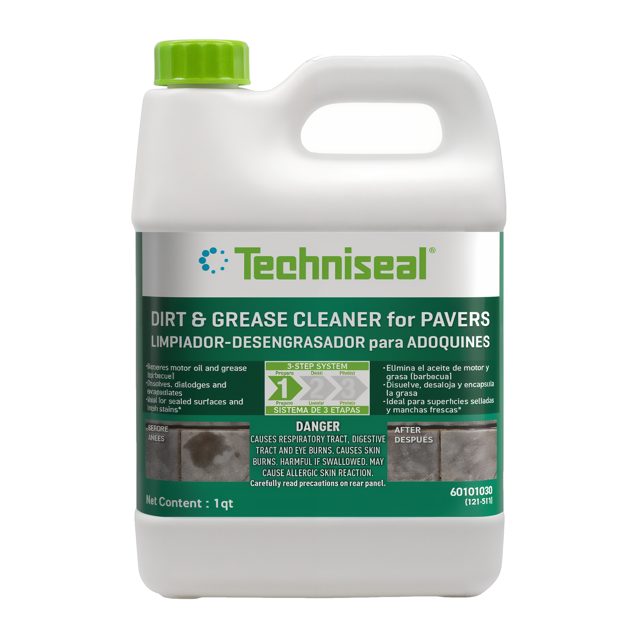 Techniseal Dirt and Grease Cleaner for Pavers 1 quart jug