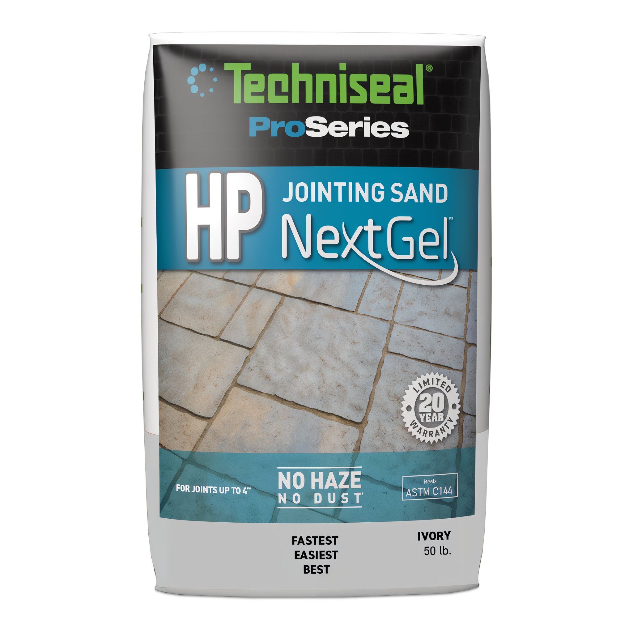 Techniseal HP NextGel high-performance polymeric jointing sand Ivory 50 lb bag