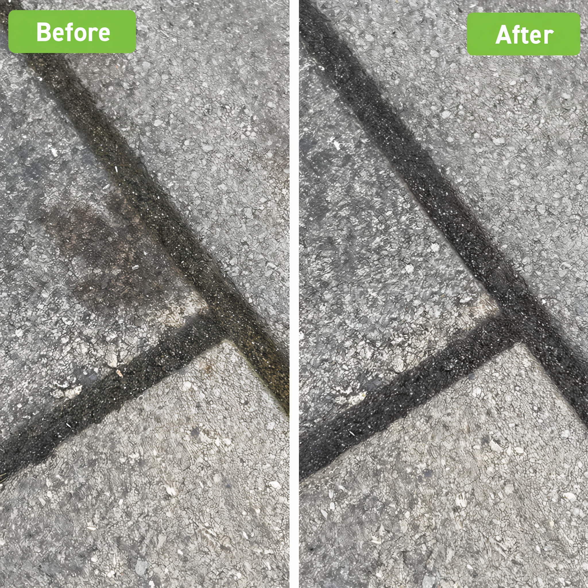 Techniseal Organic Stain Remover — before and after demonstration showing organic stain dissolved with the product