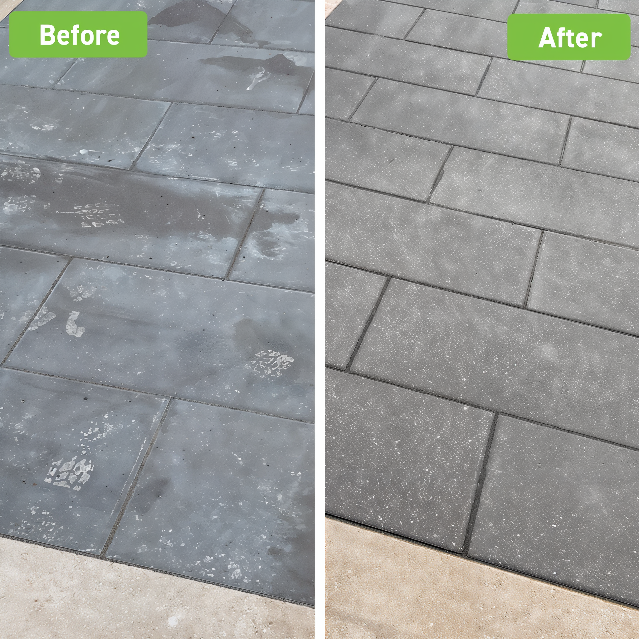 Techniseal Paver Restorer — front label detail showing eco-friendly hardscape cleaner branding, 1-gallon