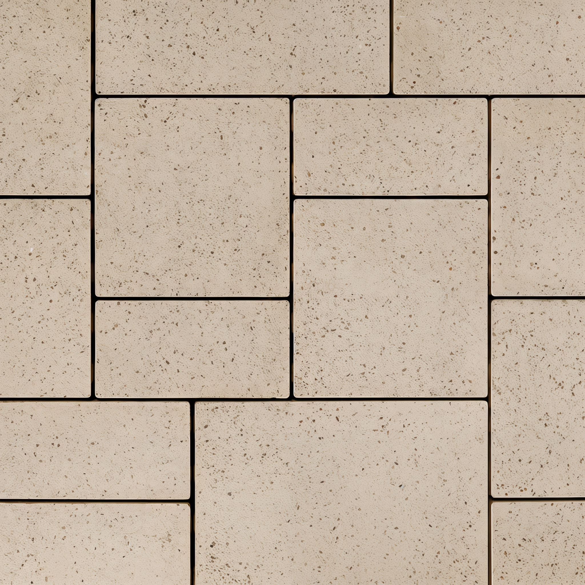 Techo-Bloc Blu 60 Beige Cream Polished slab paving.
