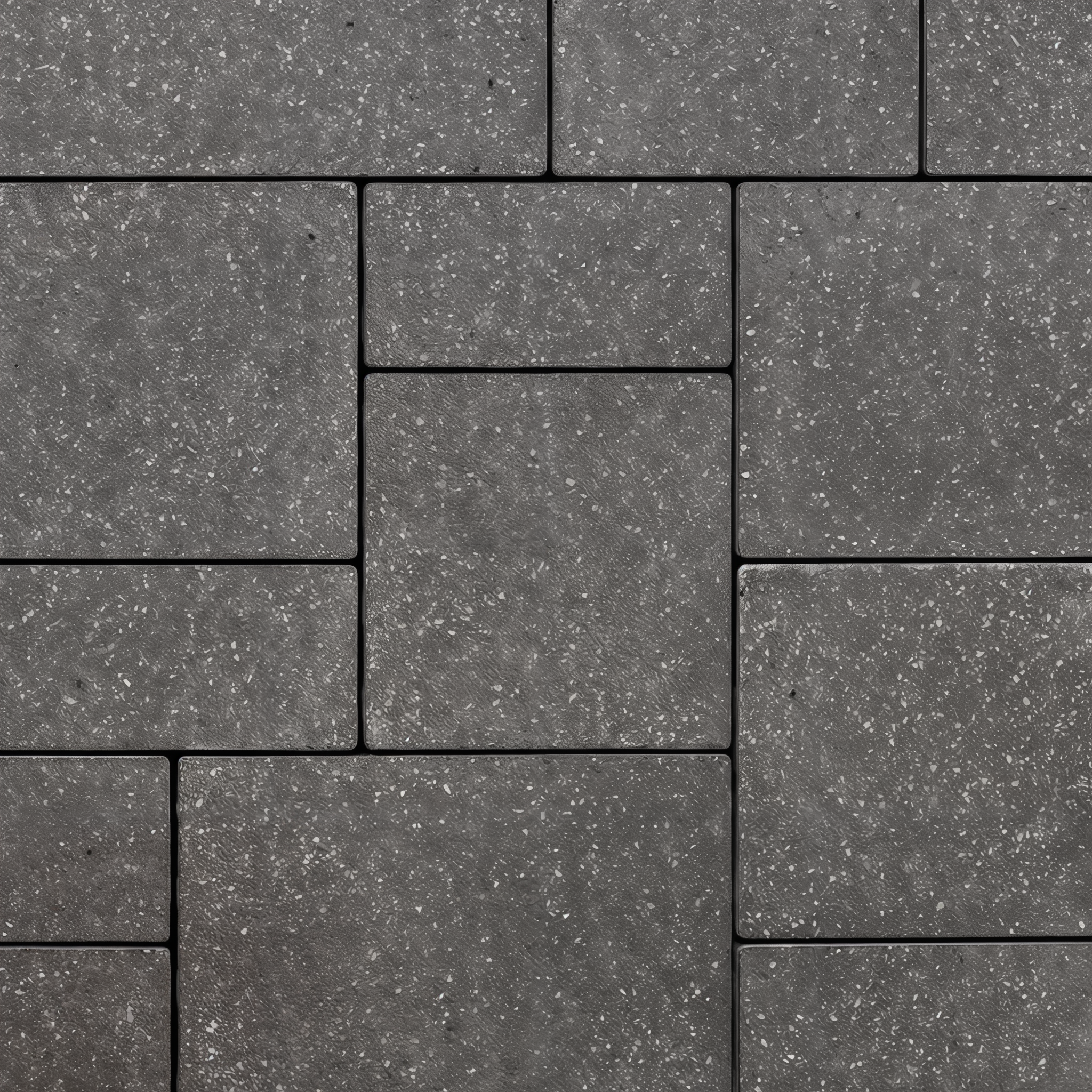 Techo-Bloc Blu 60 Onyx Black Polished slab paving.