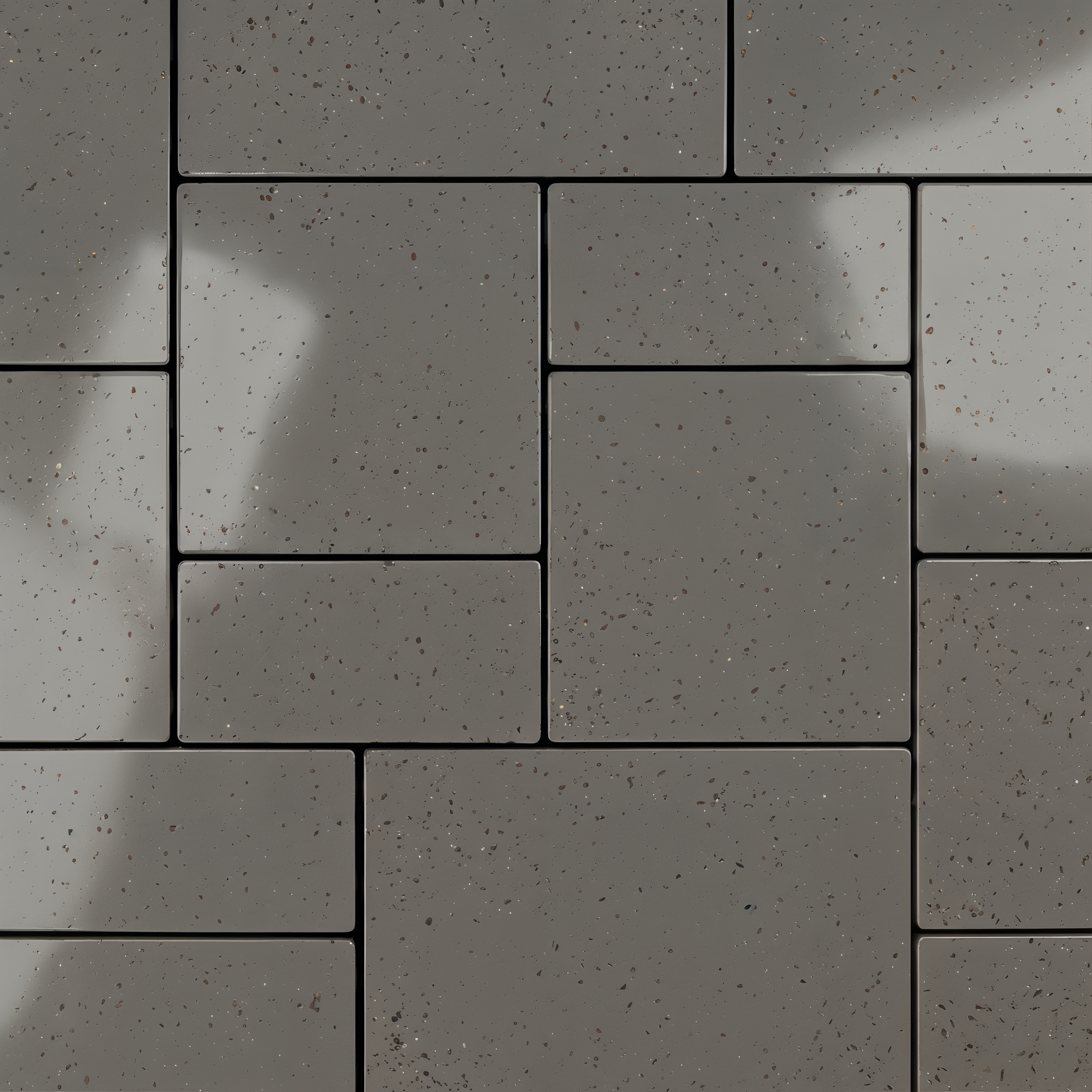 Techo-Bloc Blu 60 Greyed Nickel Polished slab paving.
