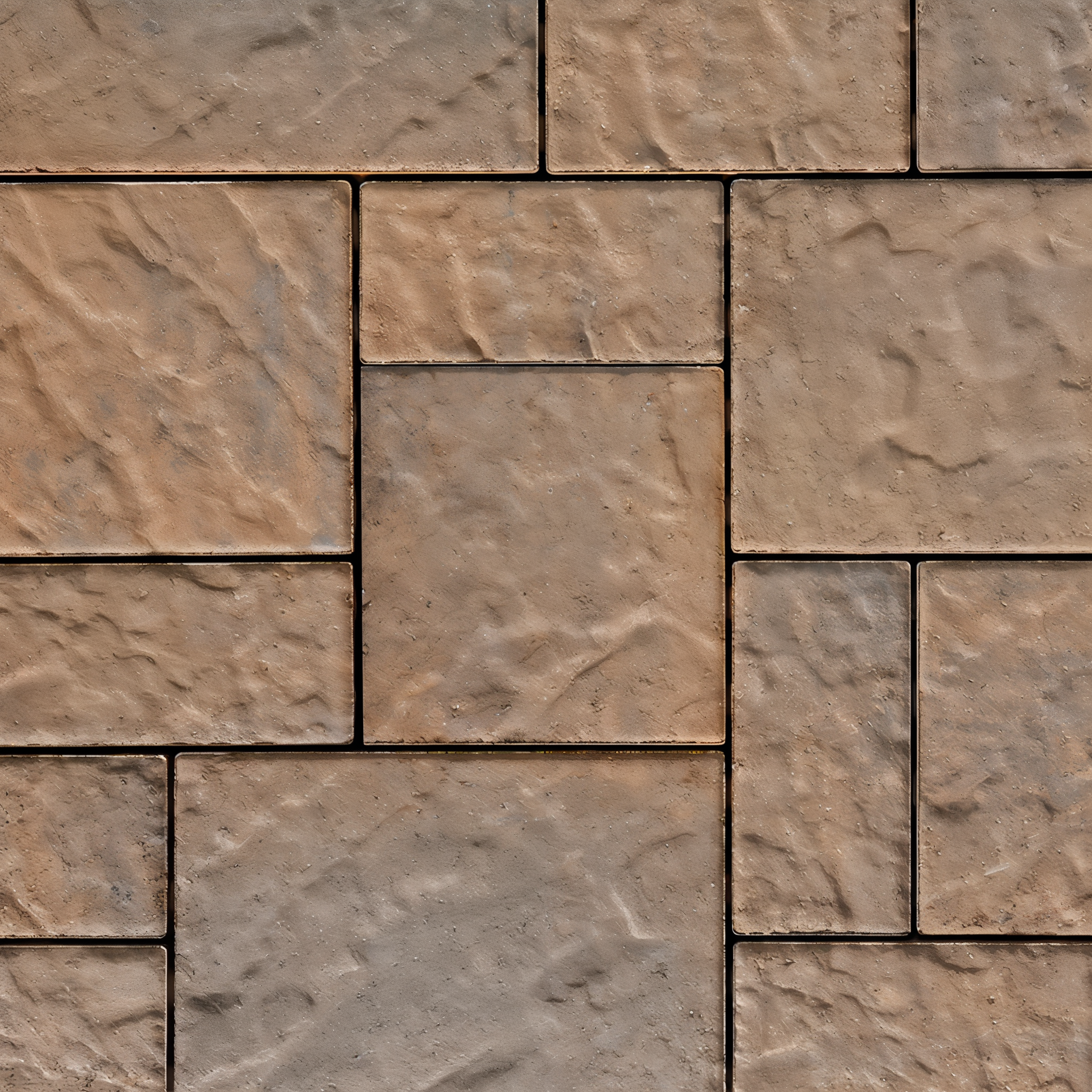 Blu Random Slab Paver Overlay in Sandlewood Slate.