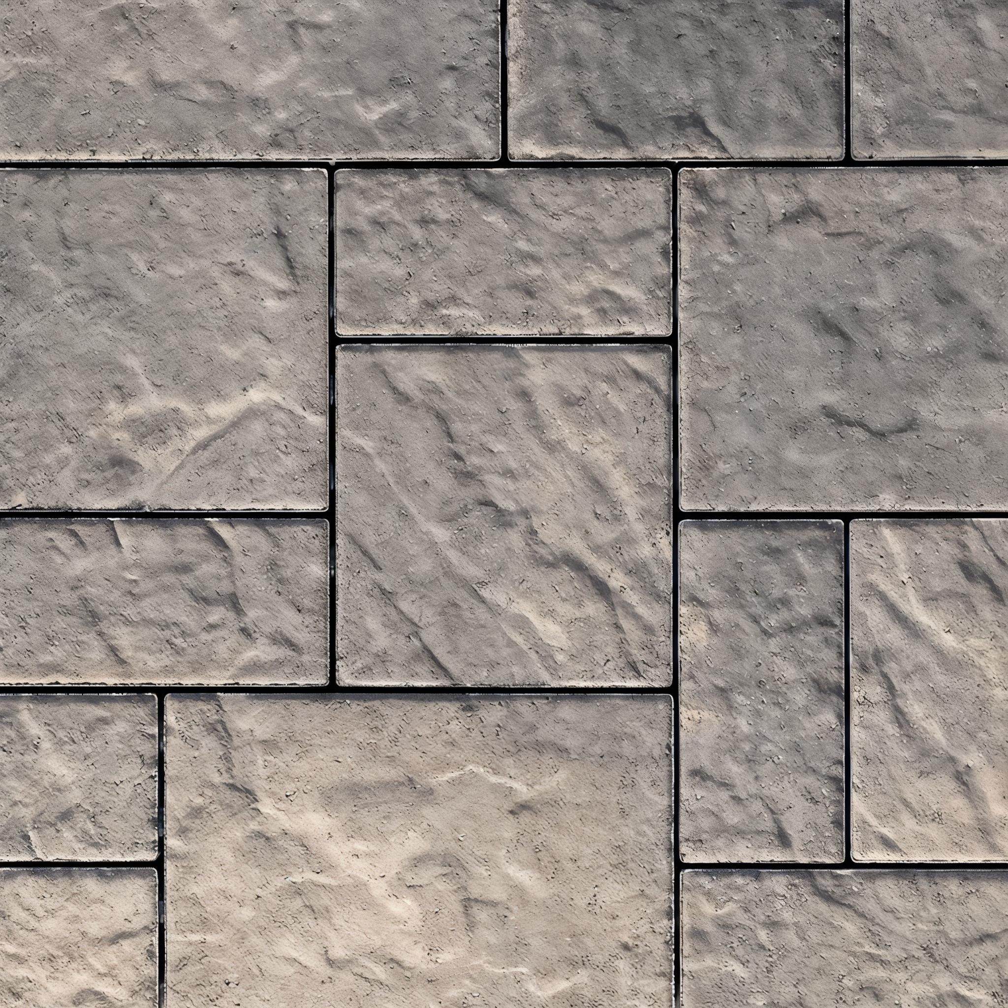 Blu Random Slab Paver Overlay Slate Shale Grey, 80 mm