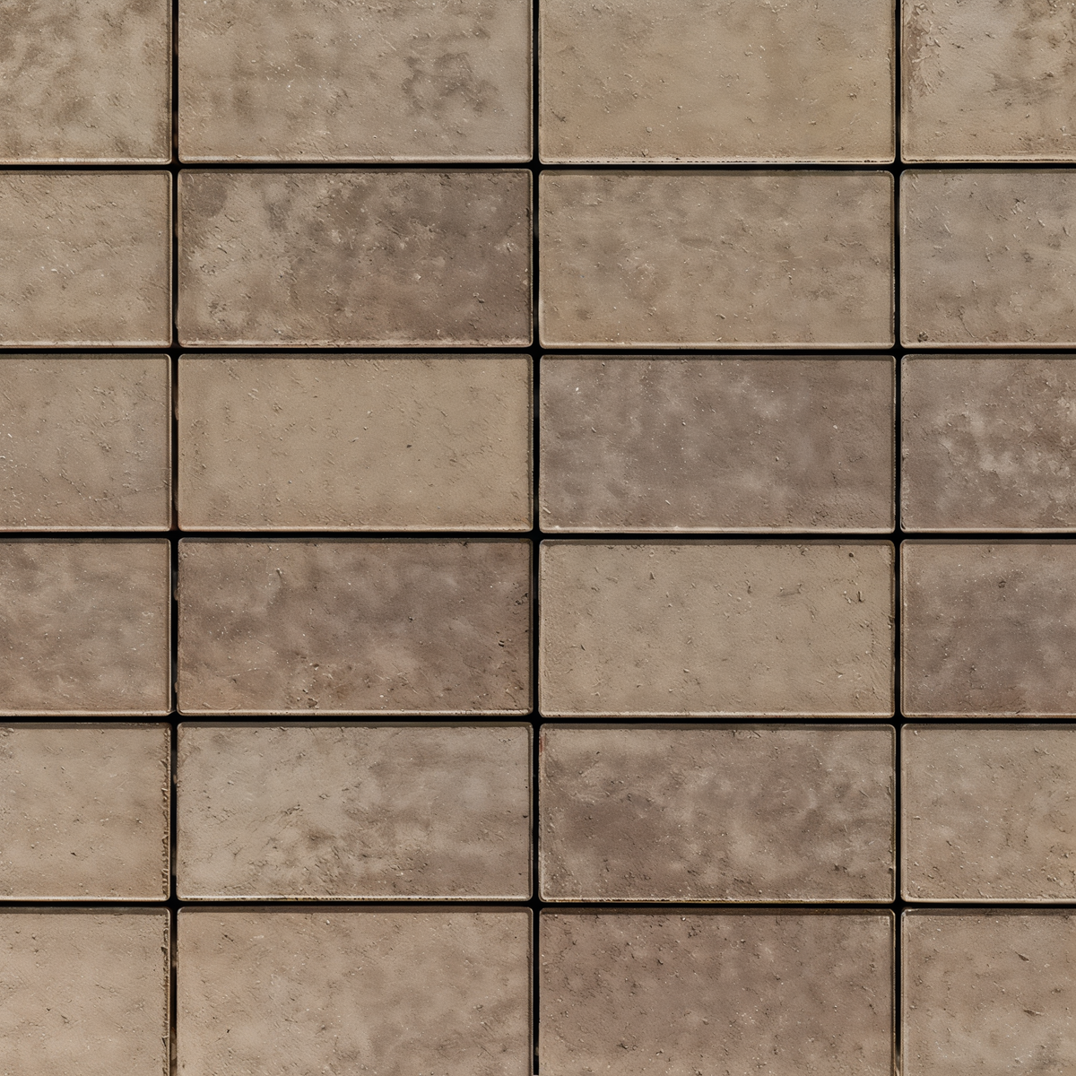 Blu 80 Smooth 6 x 13 paver swatch in Chestnut Brown.