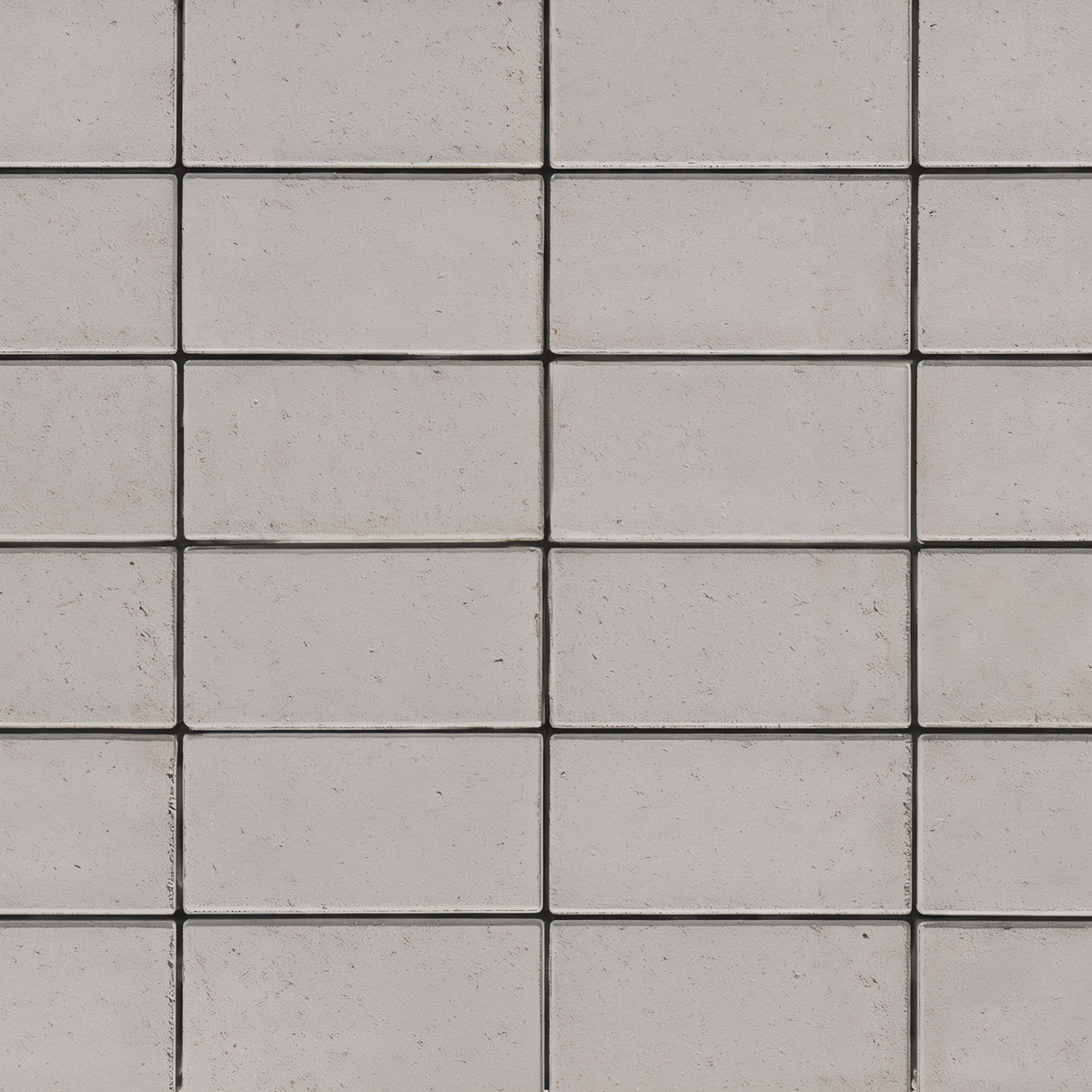 Blu 80 Smooth 6 x 13 paver swatch in Greyed Nickel.