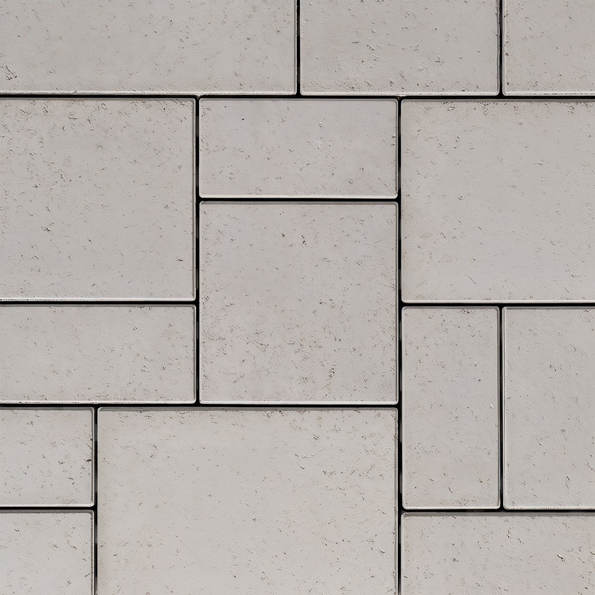 Close-up swatch of Blu 80 Smooth pavers in Greyed Nickel.
